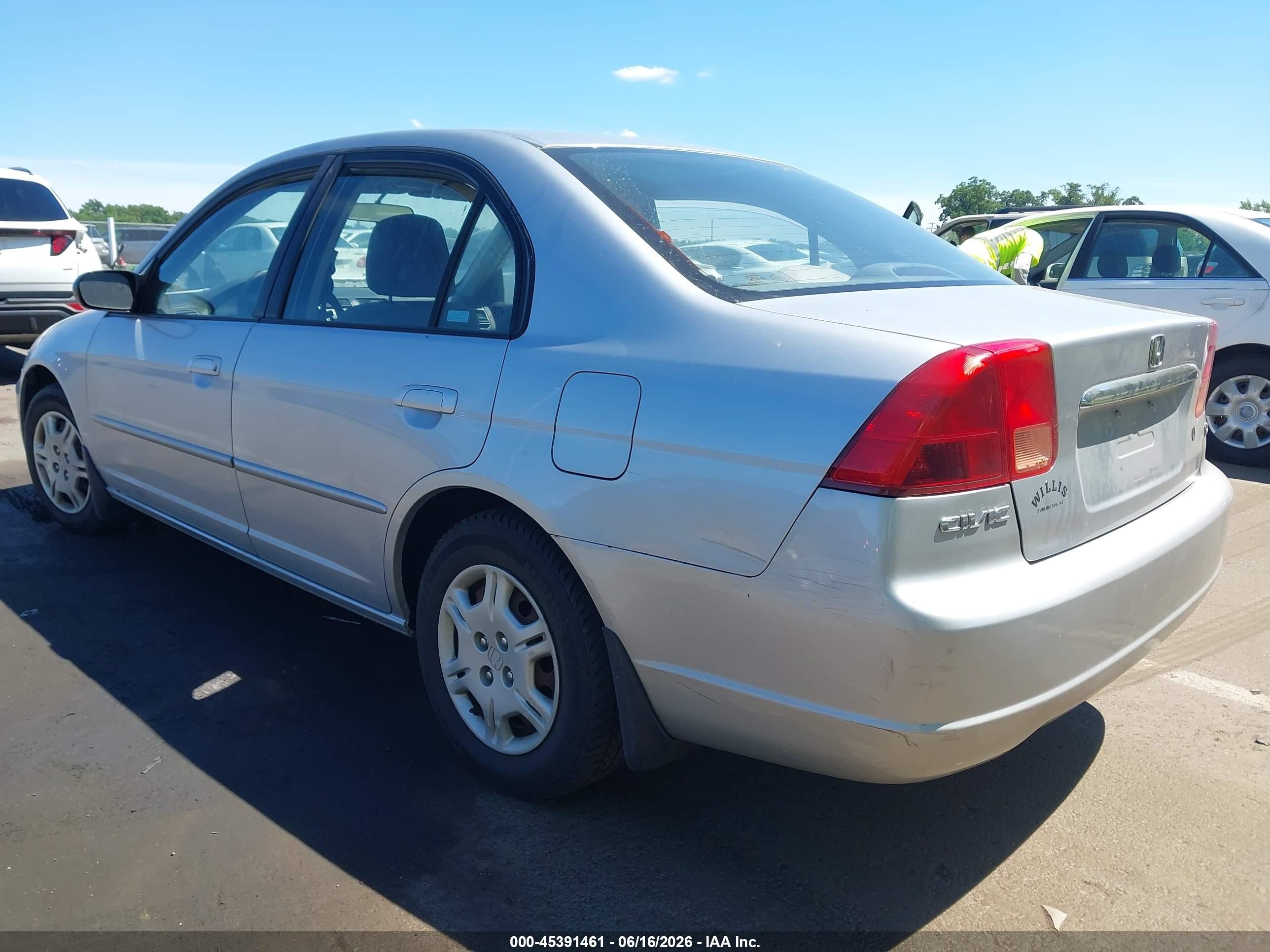 2002 Honda Civic Lx Серебряный vin: 2HGES16552H507310