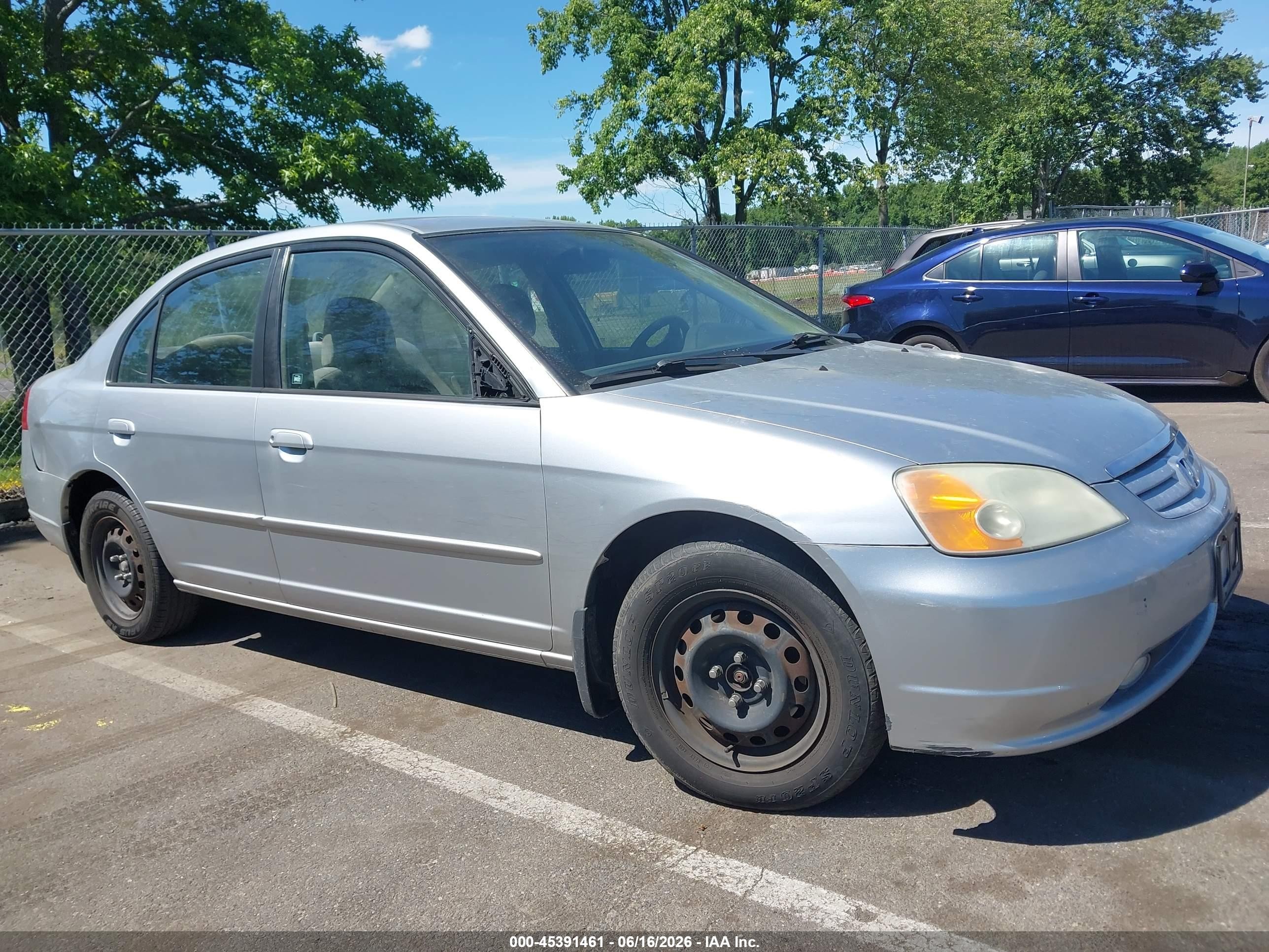 2002 Honda Civic Lx Серебряный vin: 2HGES16552H507310
