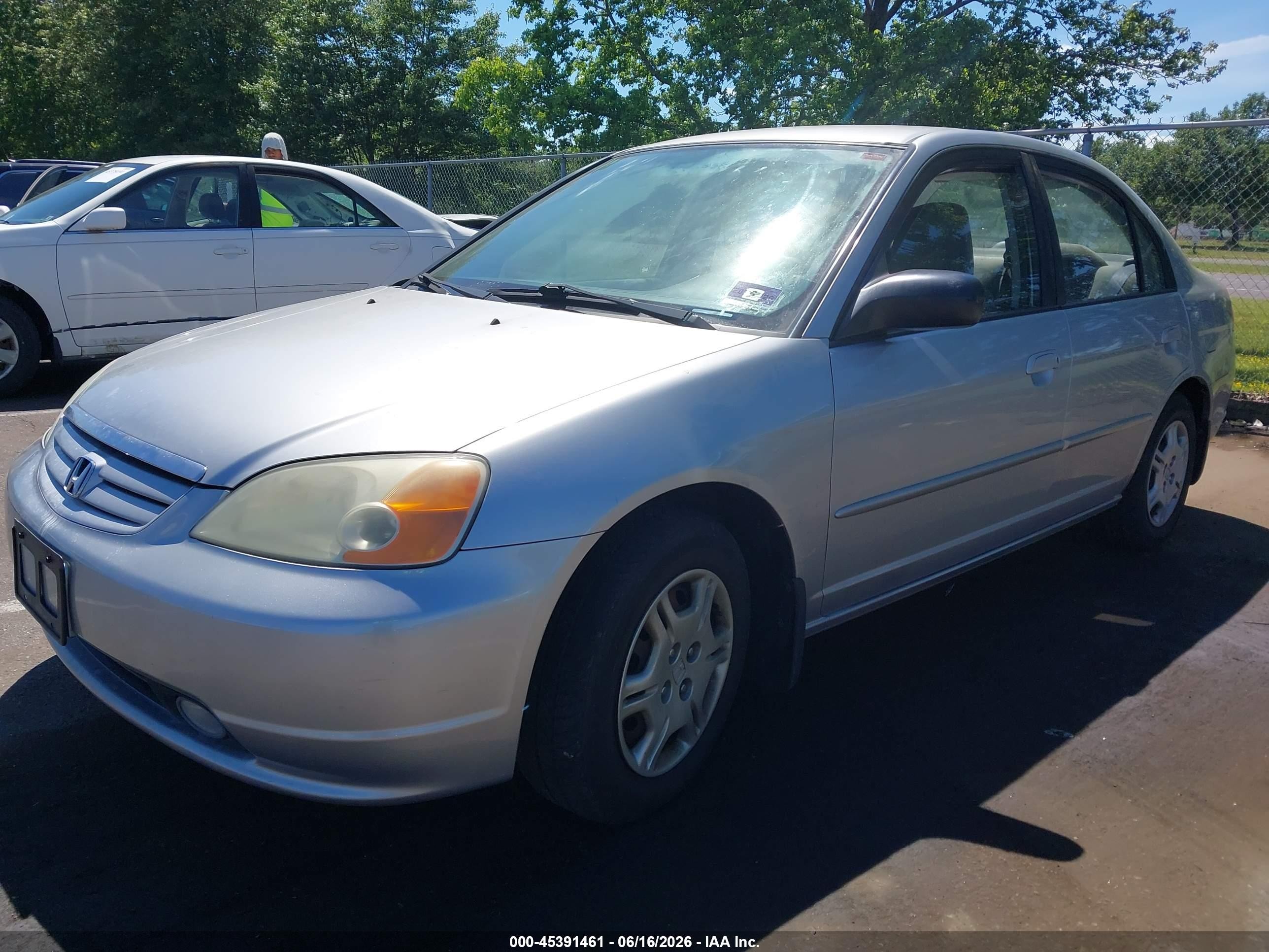 2002 Honda Civic Lx Серебряный vin: 2HGES16552H507310