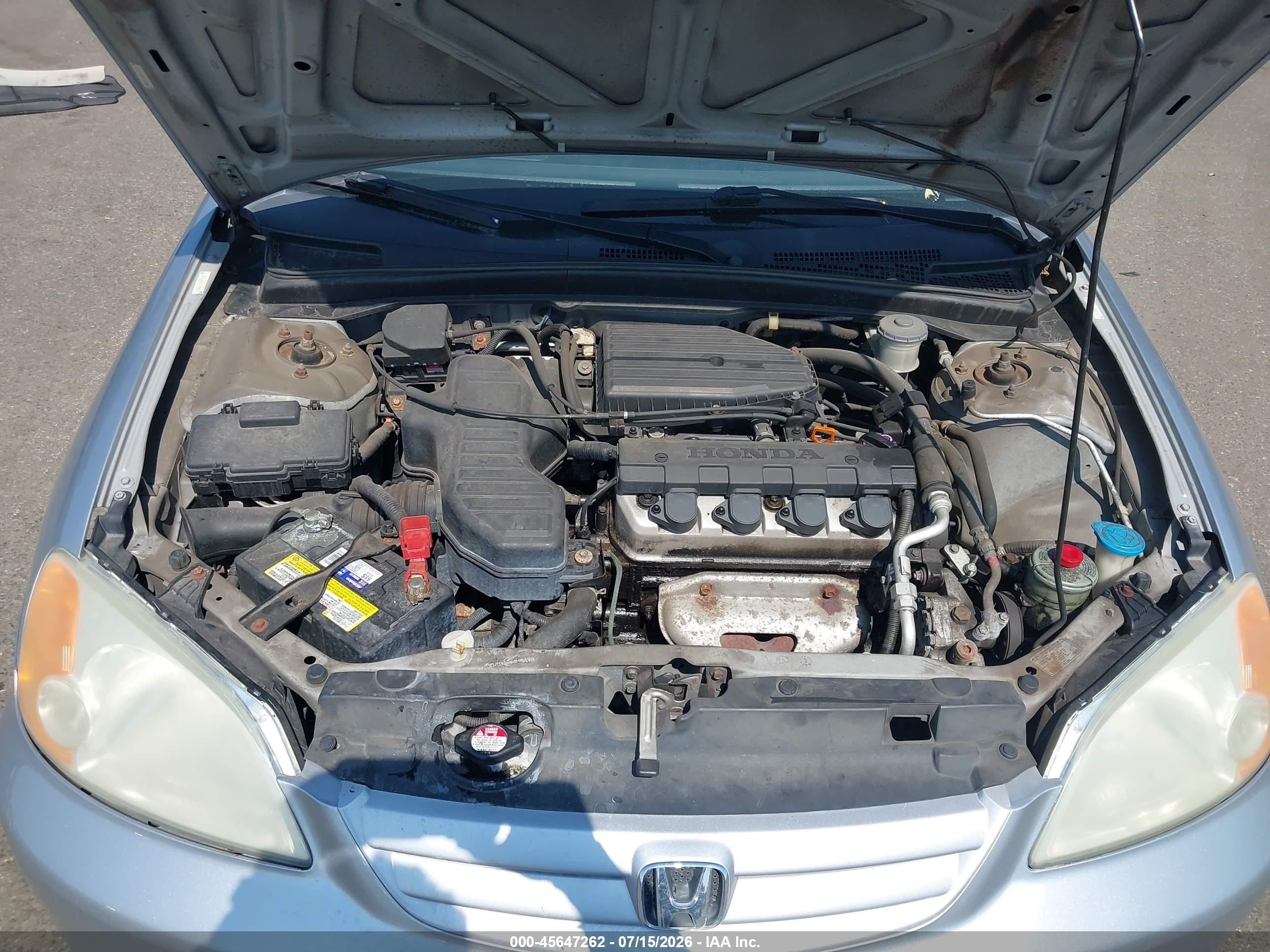 2002 Honda Civic Lx Silver vin: 2HGES16552H507310