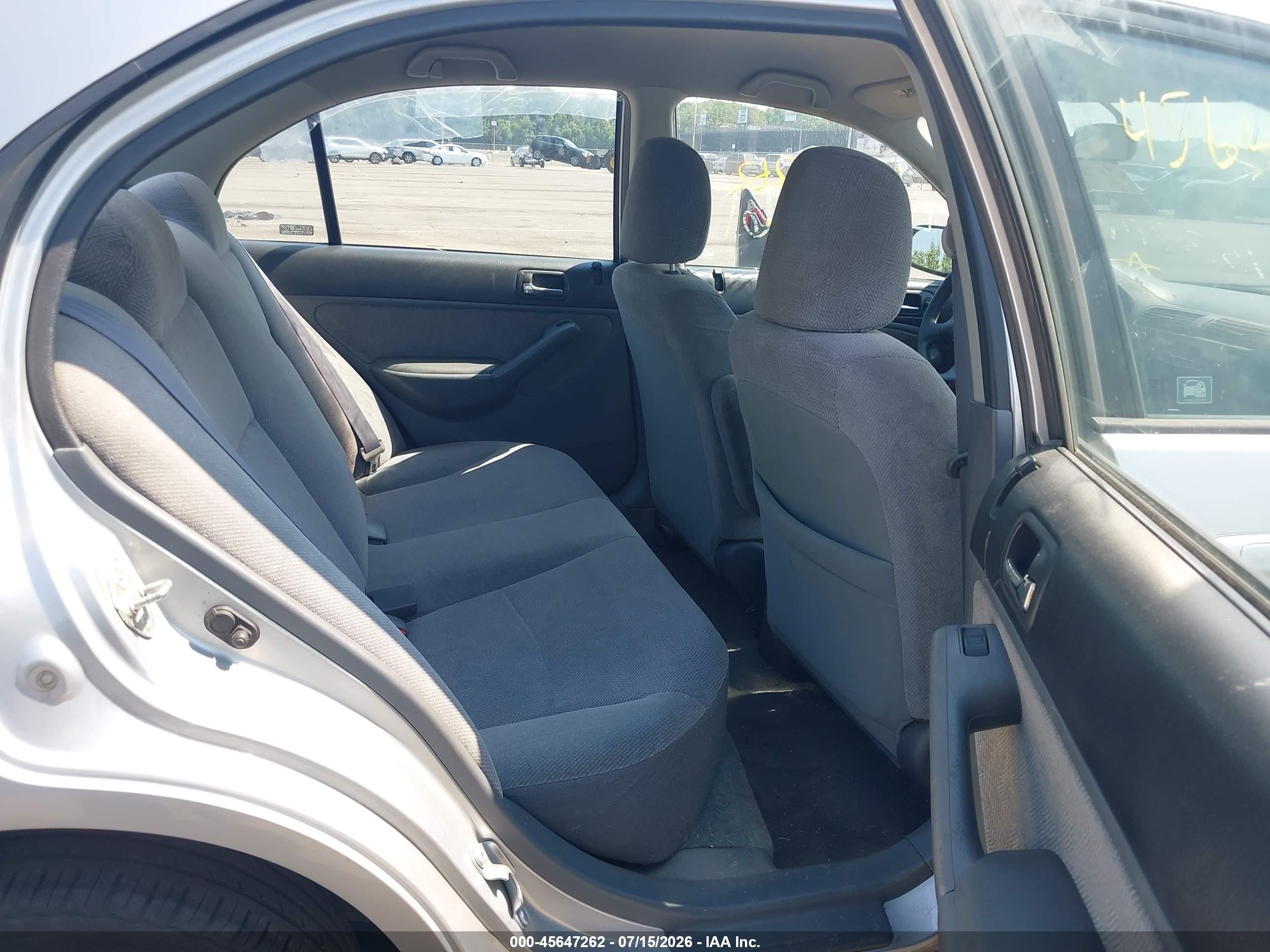 2002 Honda Civic Lx Silver vin: 2HGES16552H507310