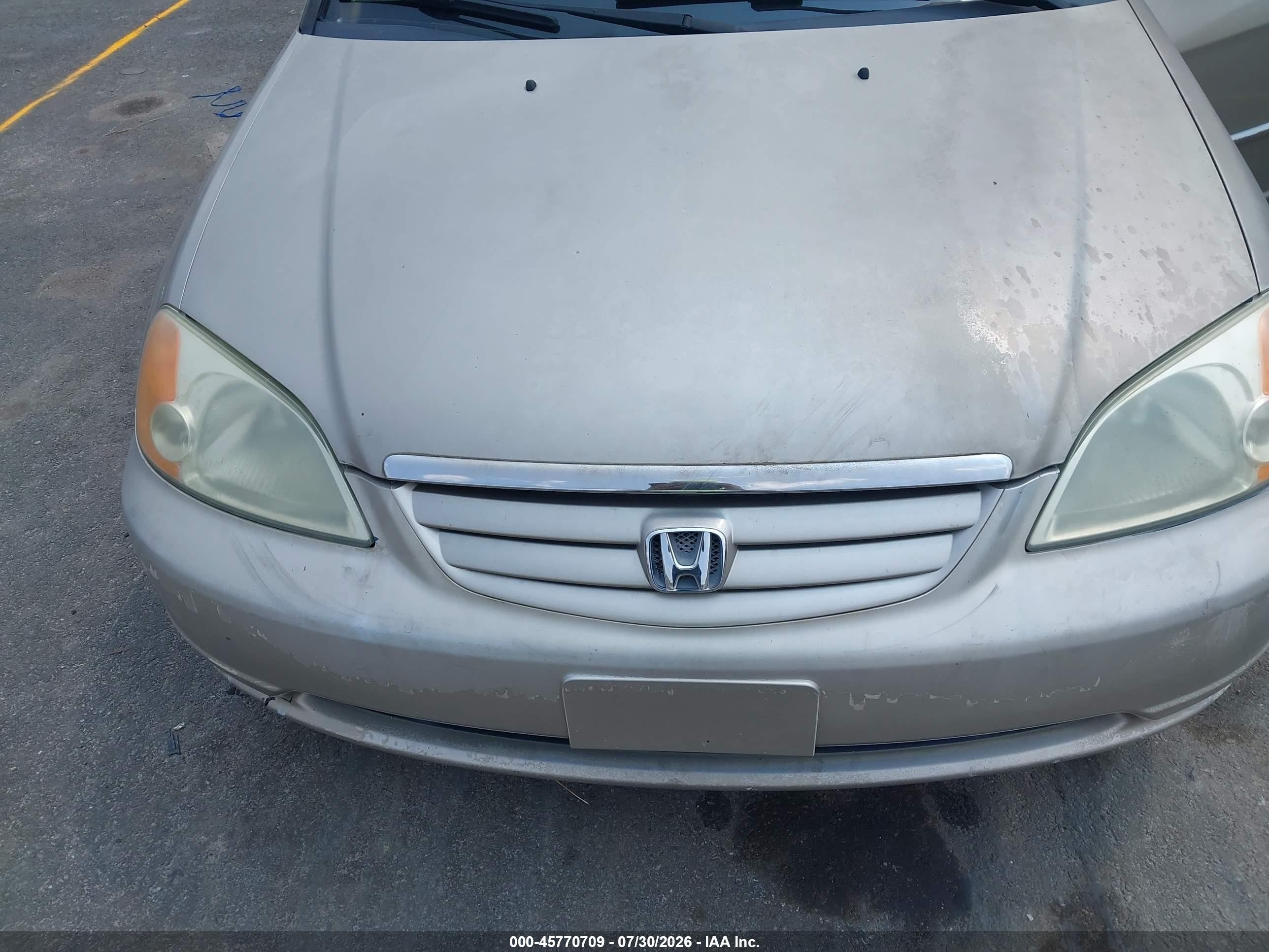 2002 Honda Civic Lx Gray vin: 2HGES16552H533177