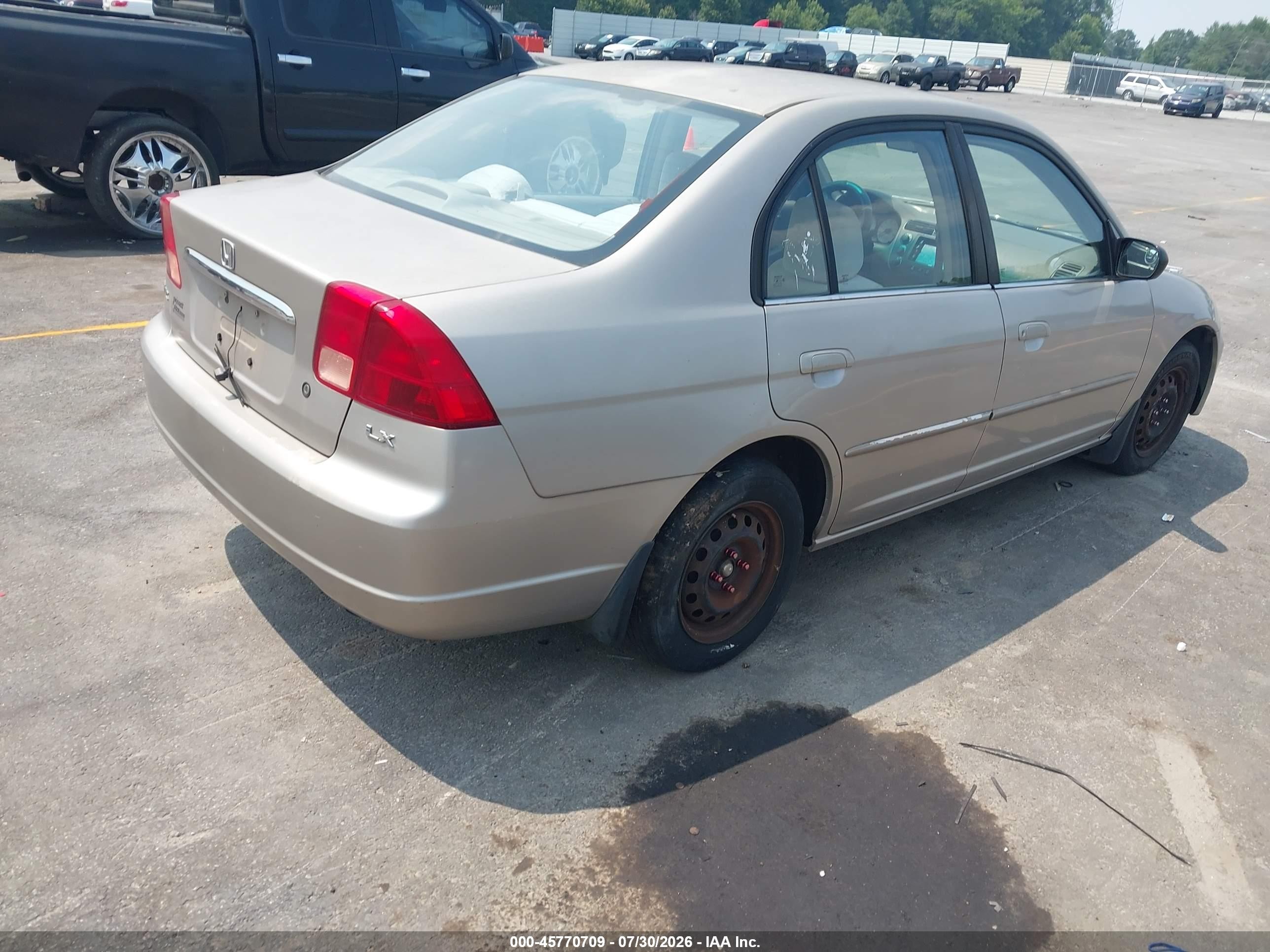 2002 Honda Civic Lx Gray vin: 2HGES16552H533177