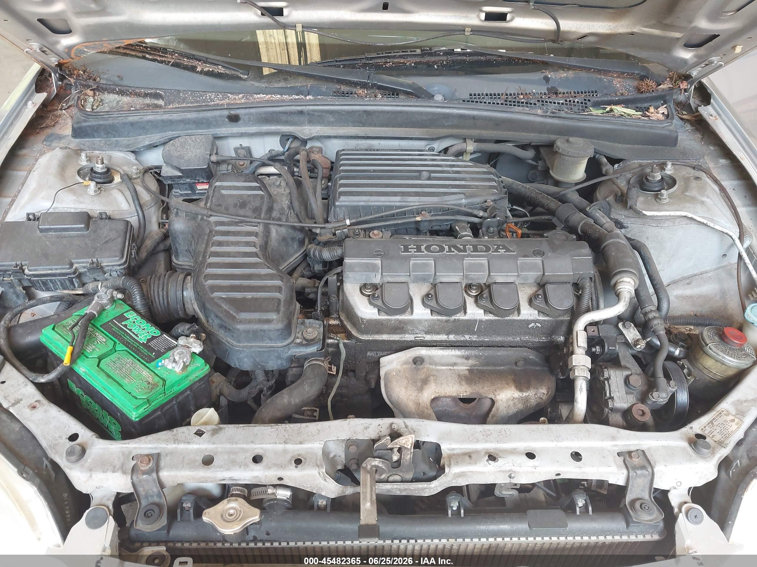 2002 Honda Civic Lx Silver vin: 2HGES16552H569080