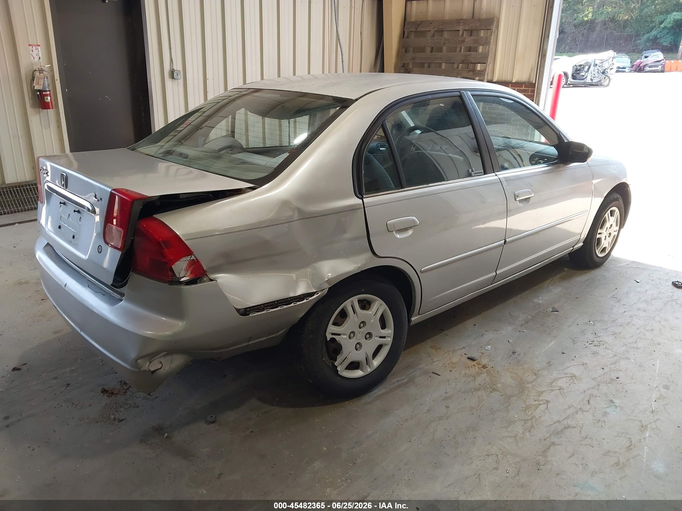 2002 Honda Civic Lx Silver vin: 2HGES16552H569080