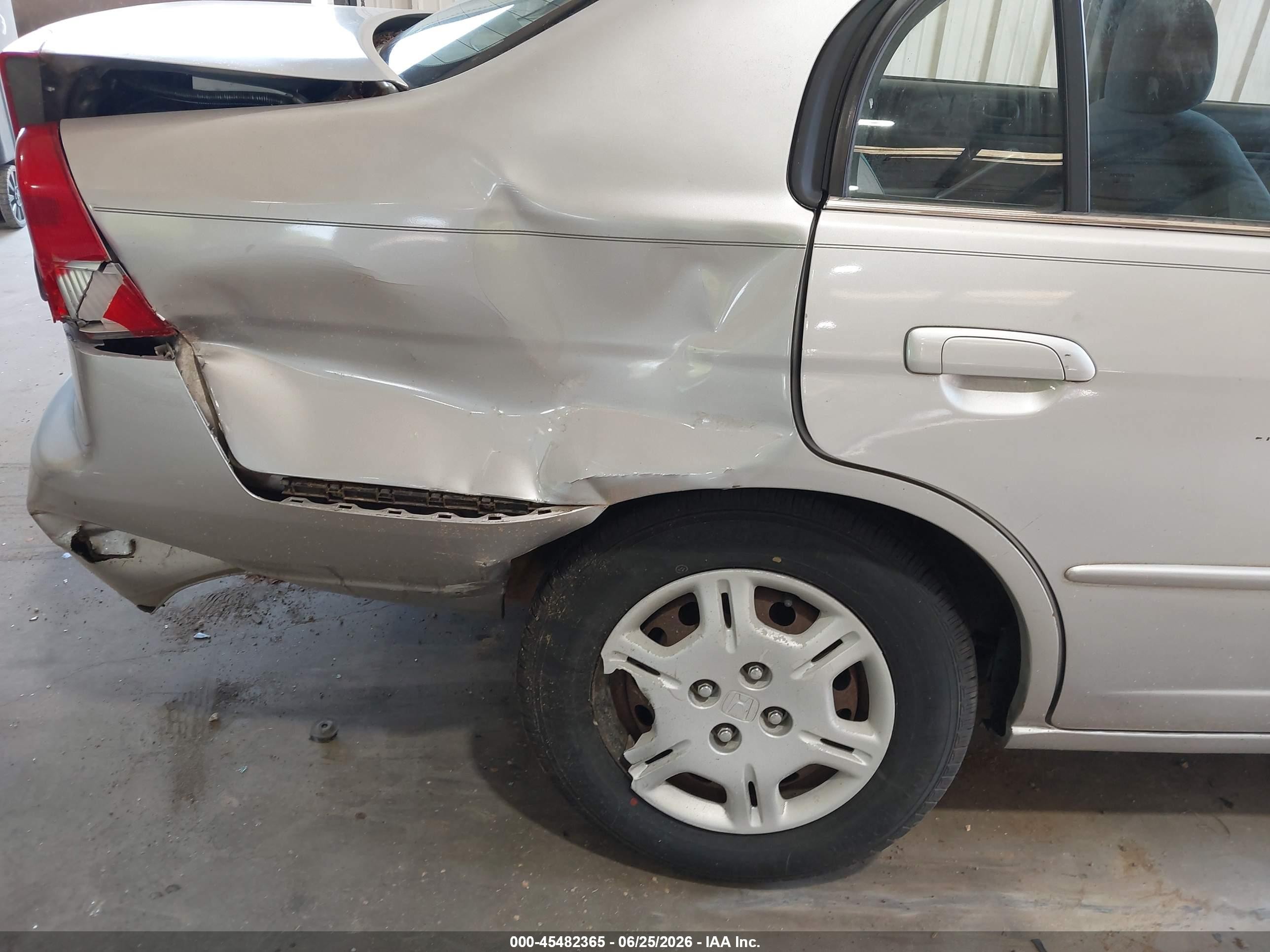 2002 Honda Civic Lx Silver vin: 2HGES16552H569080
