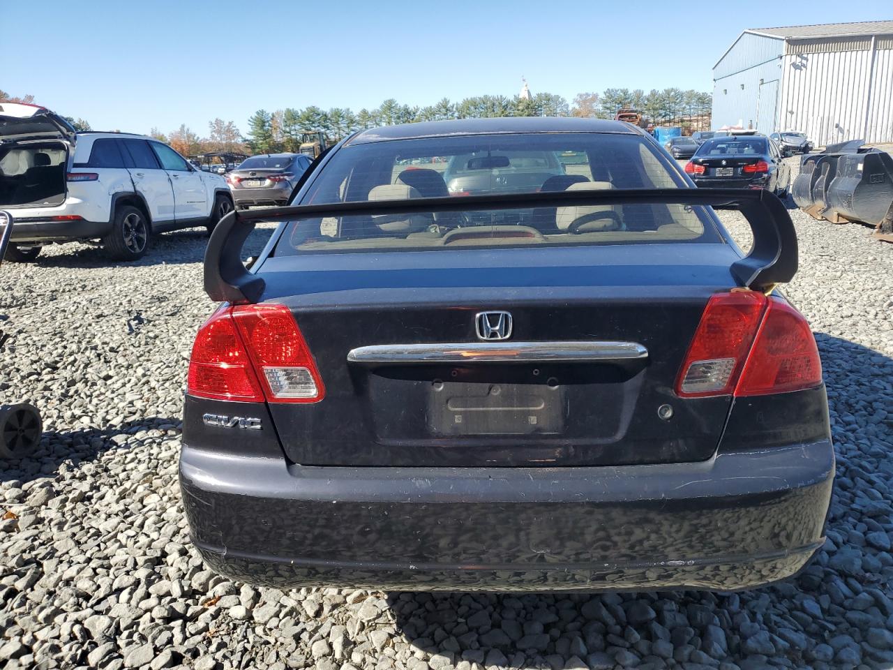 2003 Honda Civic Lx Black vin: 2HGES16553H527445