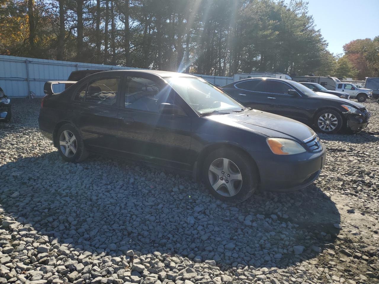 2003 Honda Civic Lx Black vin: 2HGES16553H527445