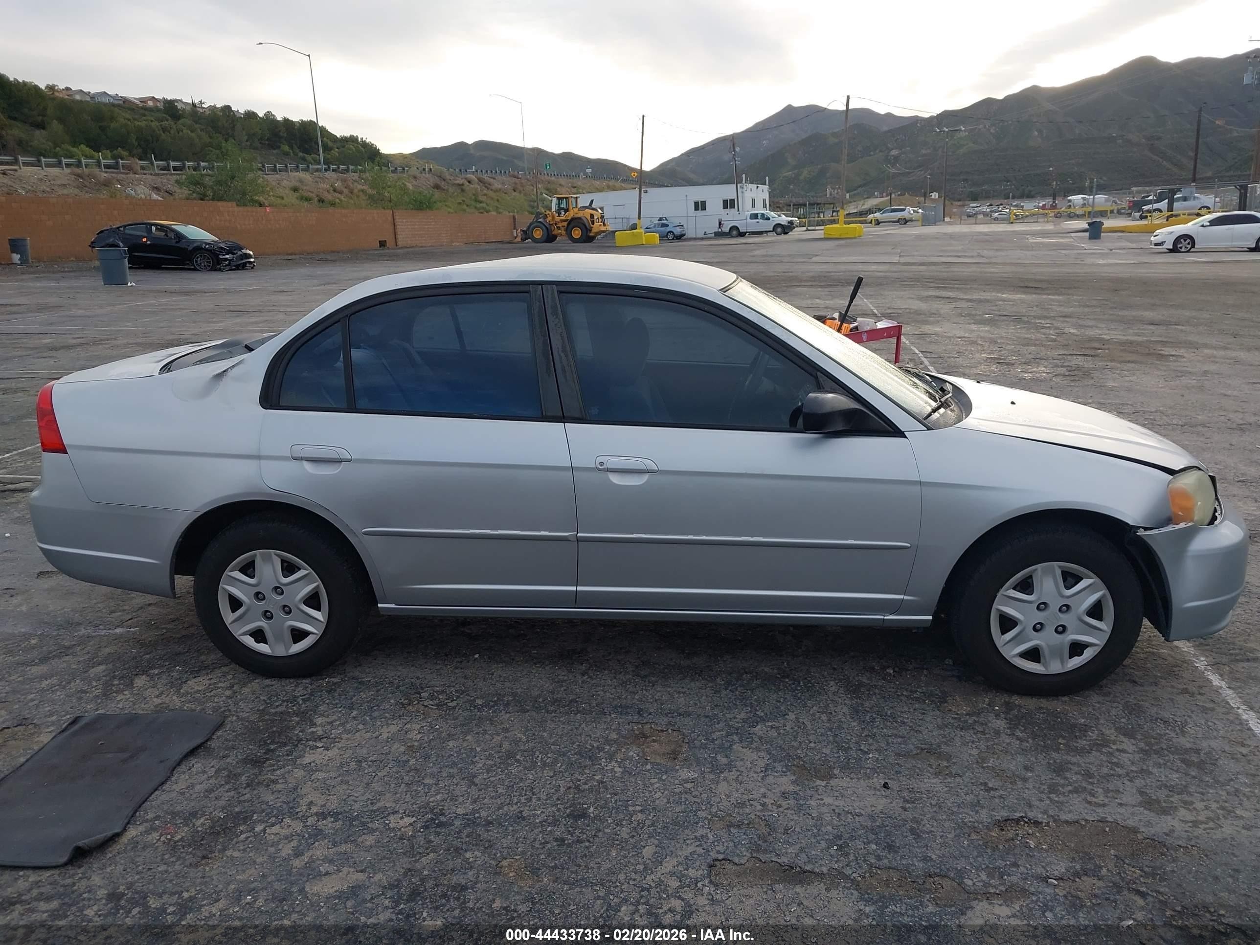 2003 Honda Civic Lx Silver vin: 2HGES16553H611586