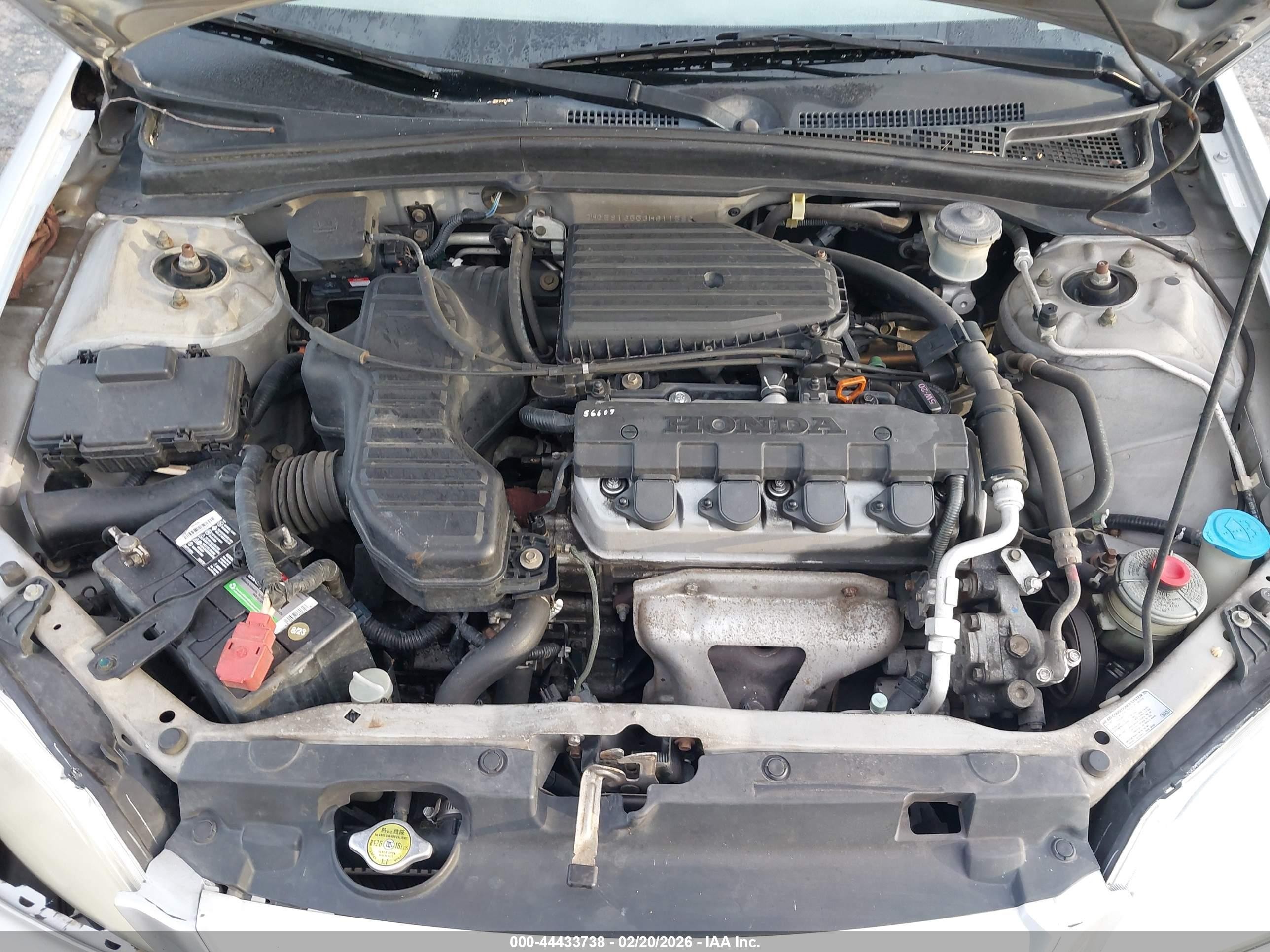 2003 Honda Civic Lx Silver vin: 2HGES16553H611586
