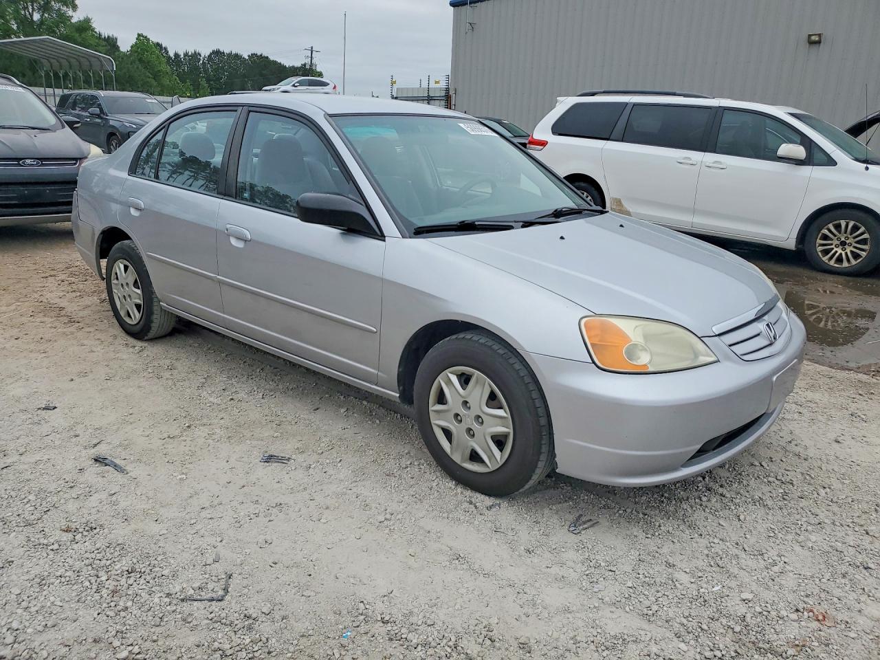 2003 Honda Civic Lx Silver vin: 2HGES16553H618148