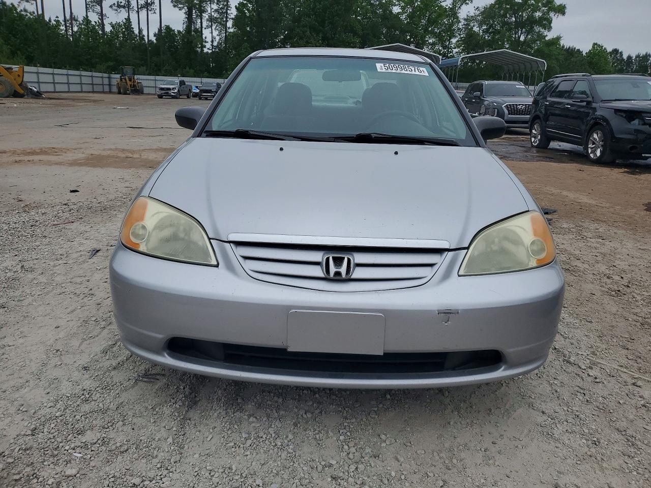 2003 Honda Civic Lx Silver vin: 2HGES16553H618148