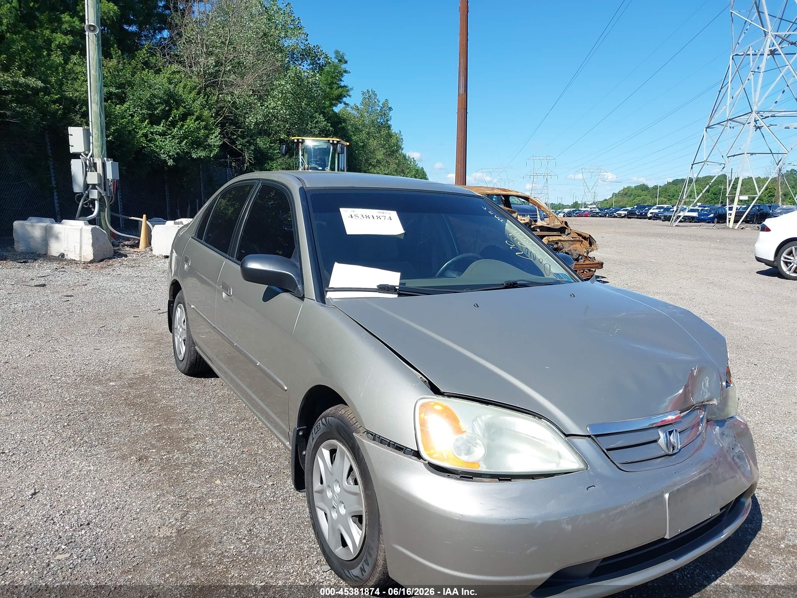 2003 Honda Civic Lx Gold vin: 2HGES16553H625102