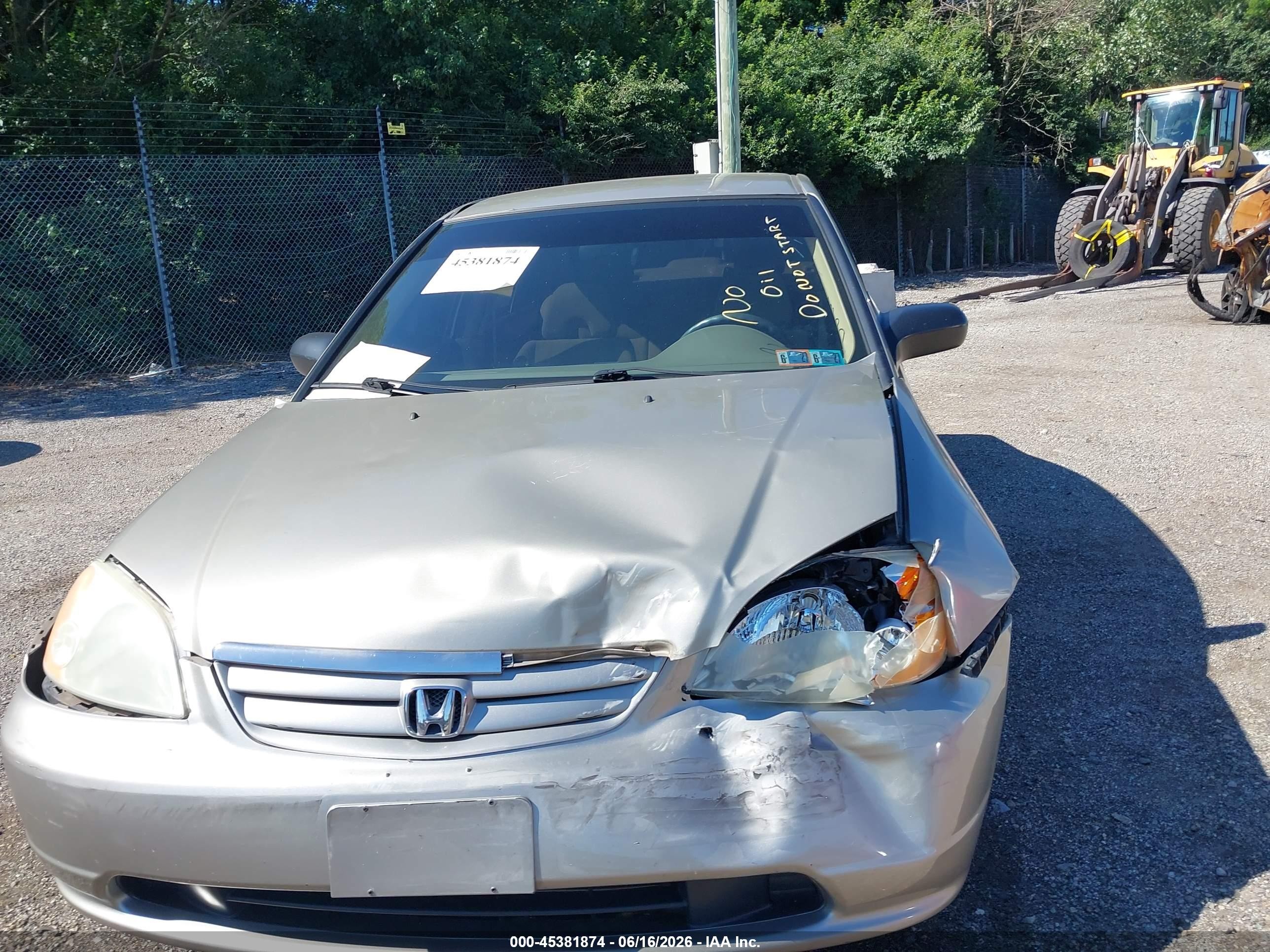 2003 Honda Civic Lx Gold vin: 2HGES16553H625102