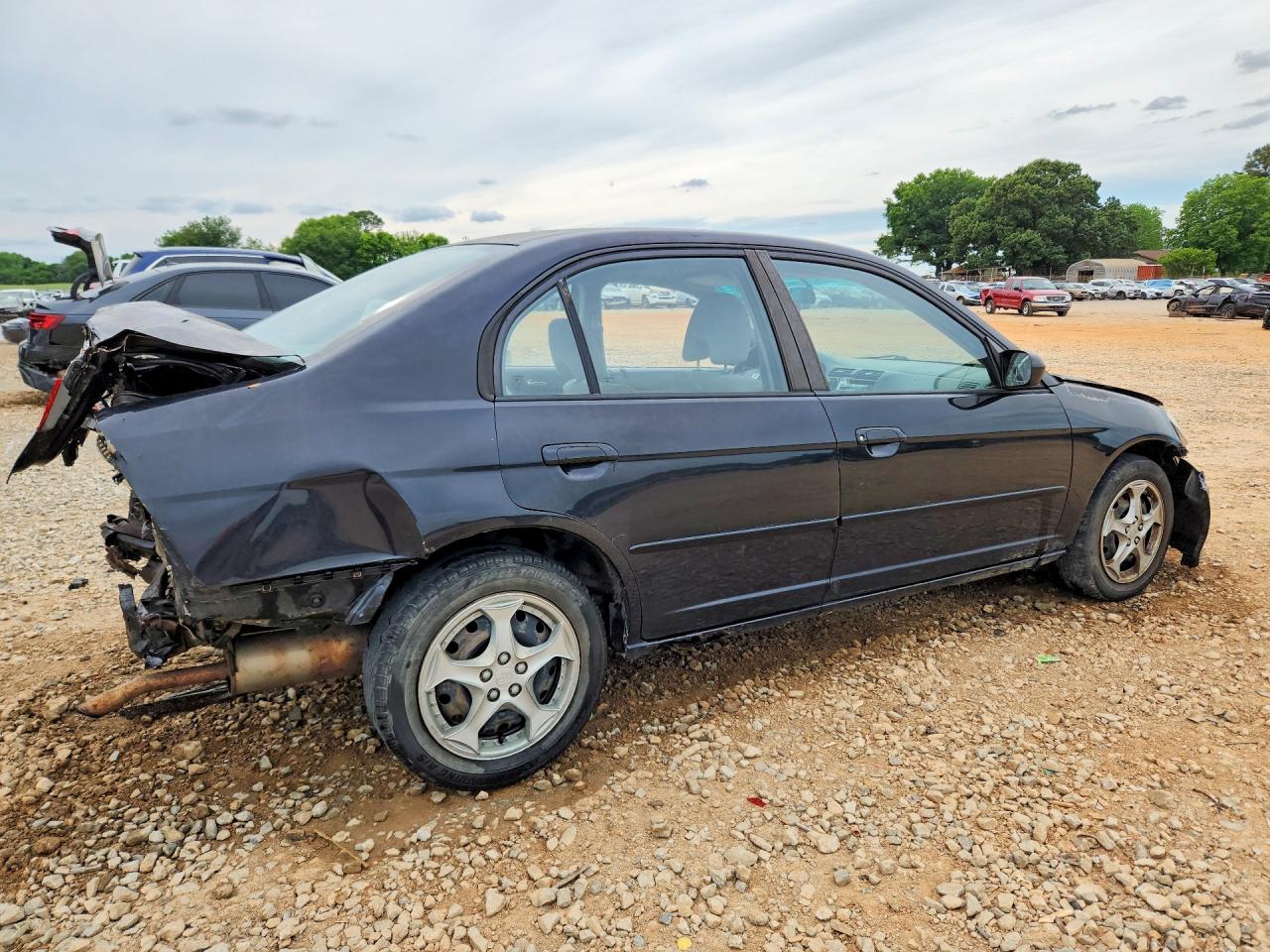 2004 Honda Civic Lx Black vin: 2HGES16554H504071