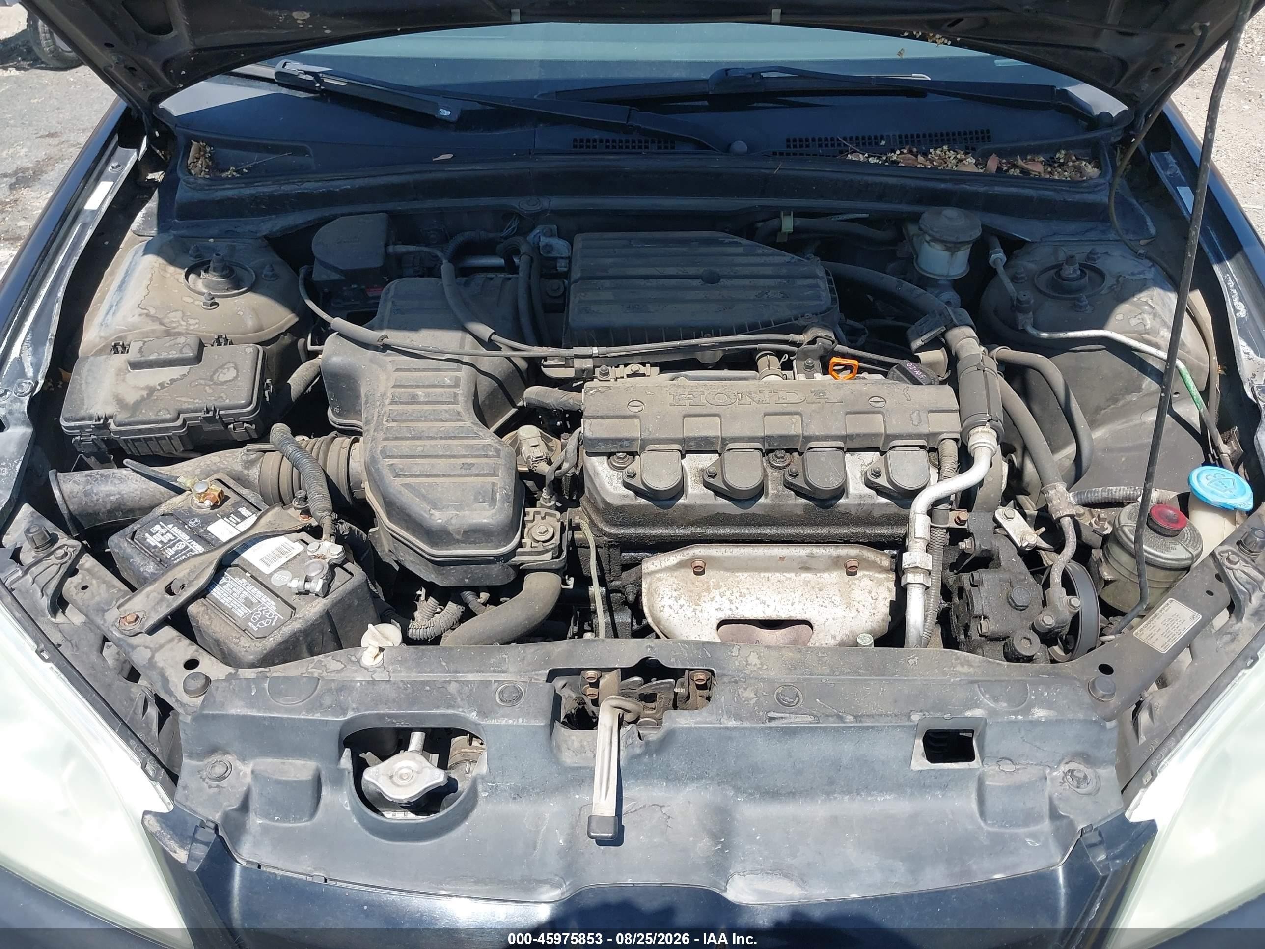 2004 Honda Civic Lx Black vin: 2HGES16554H522893