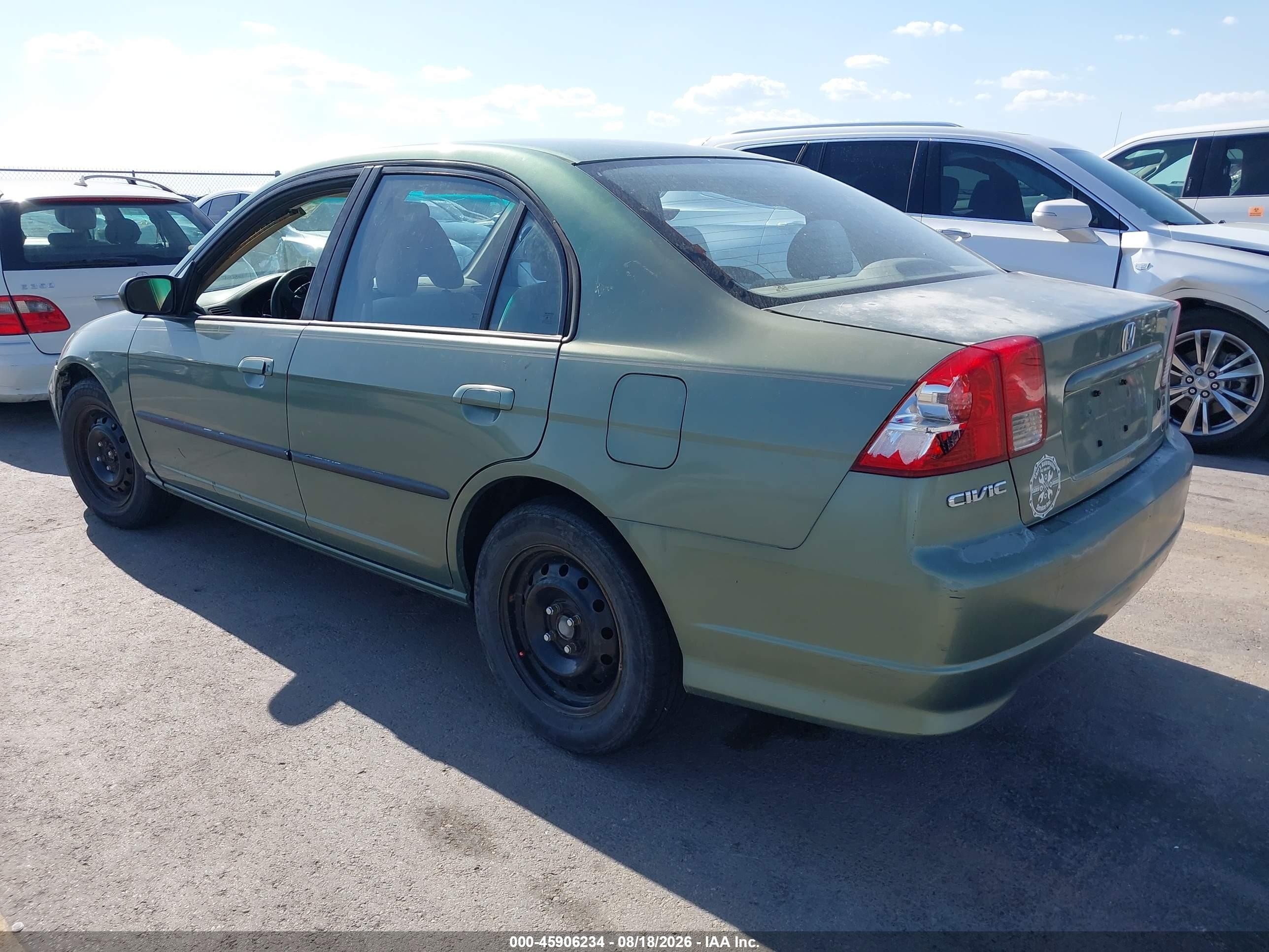 2004 Honda Civic Lx Green vin: 2HGES16554H541086