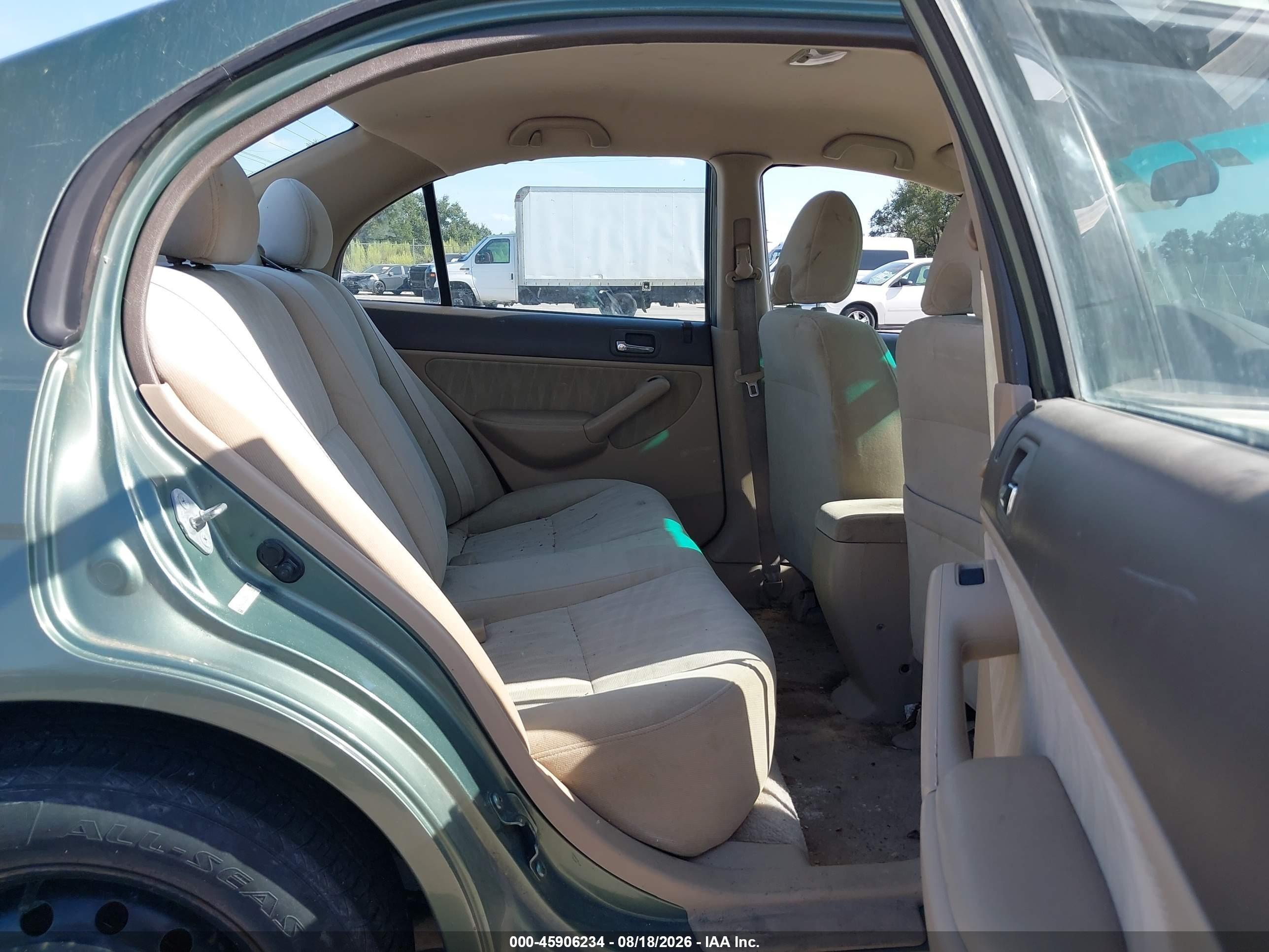 2004 Honda Civic Lx Green vin: 2HGES16554H541086
