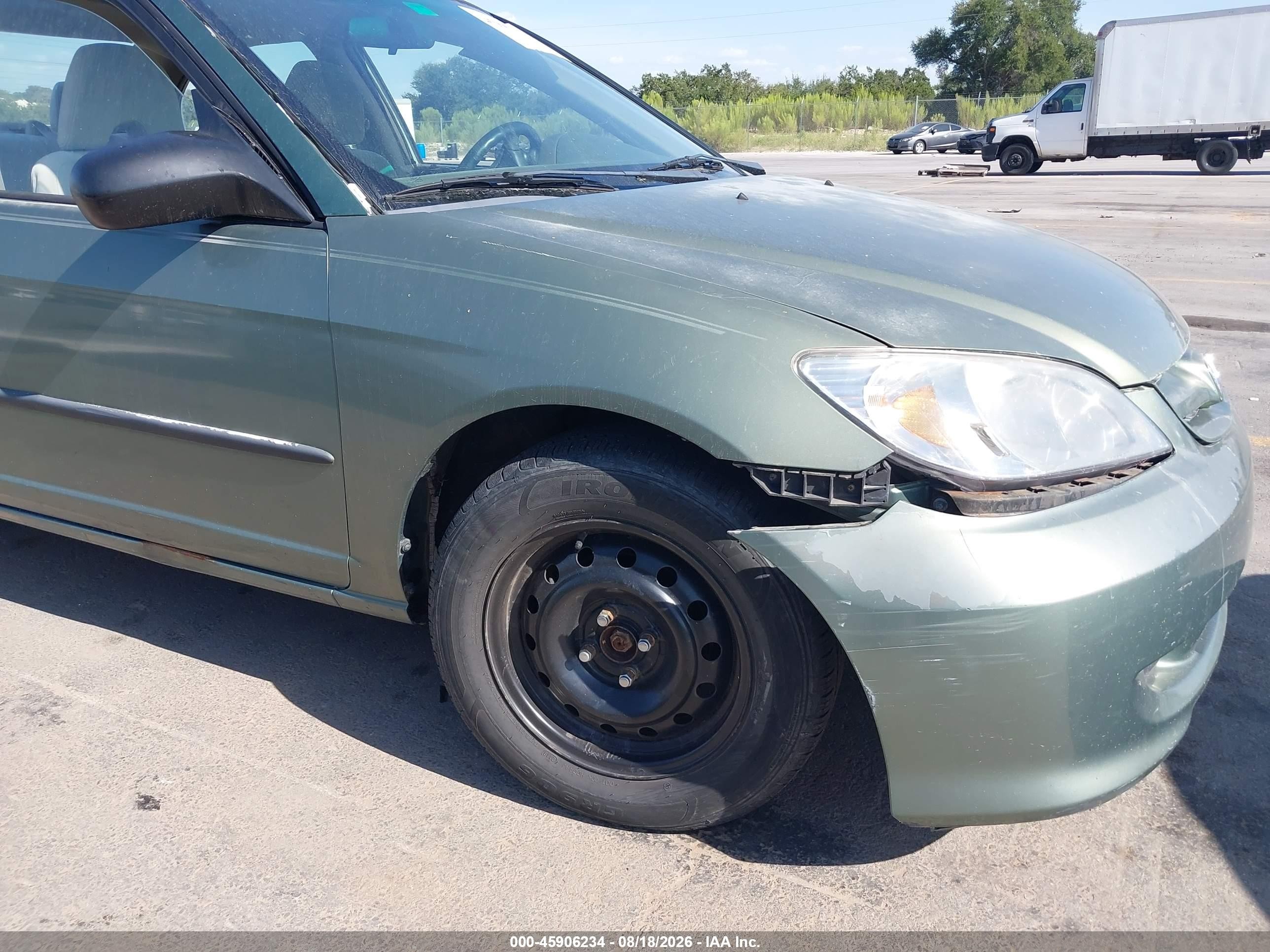 2004 Honda Civic Lx Green vin: 2HGES16554H541086