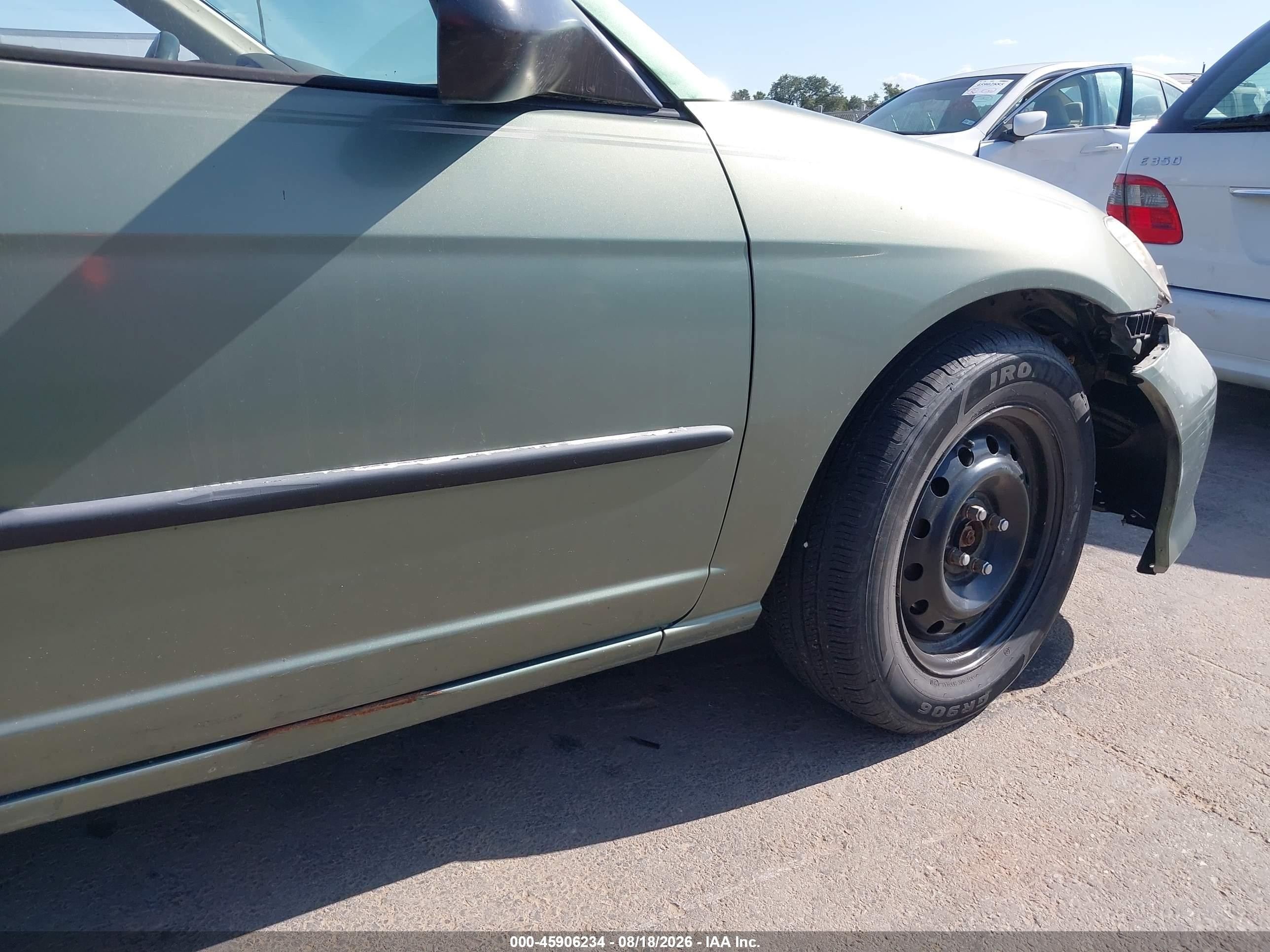 2004 Honda Civic Lx Green vin: 2HGES16554H541086