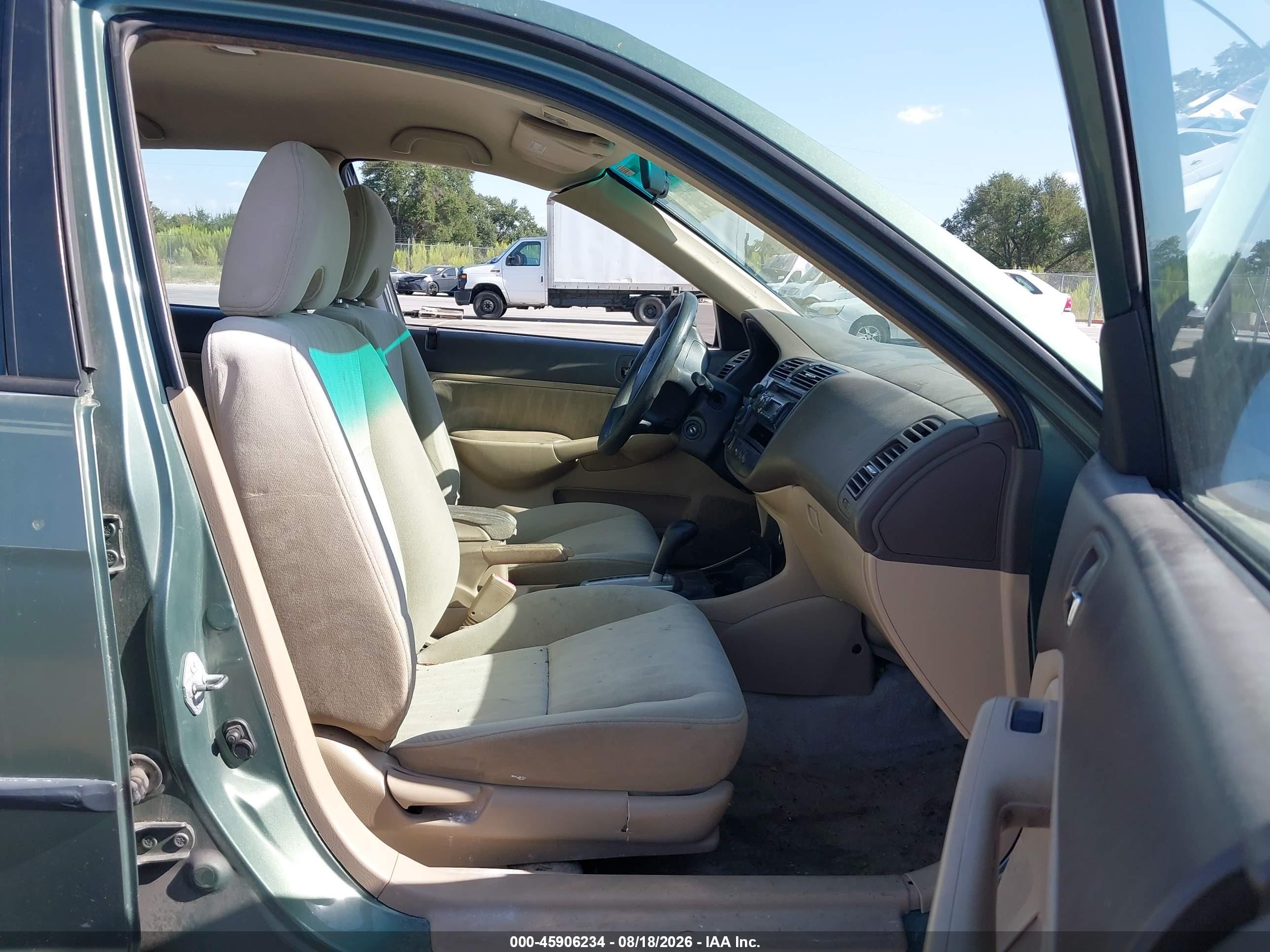 2004 Honda Civic Lx Green vin: 2HGES16554H541086