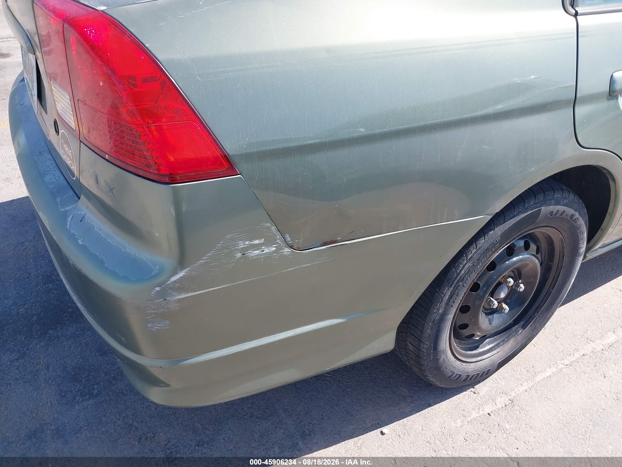 2004 Honda Civic Lx Green vin: 2HGES16554H541086