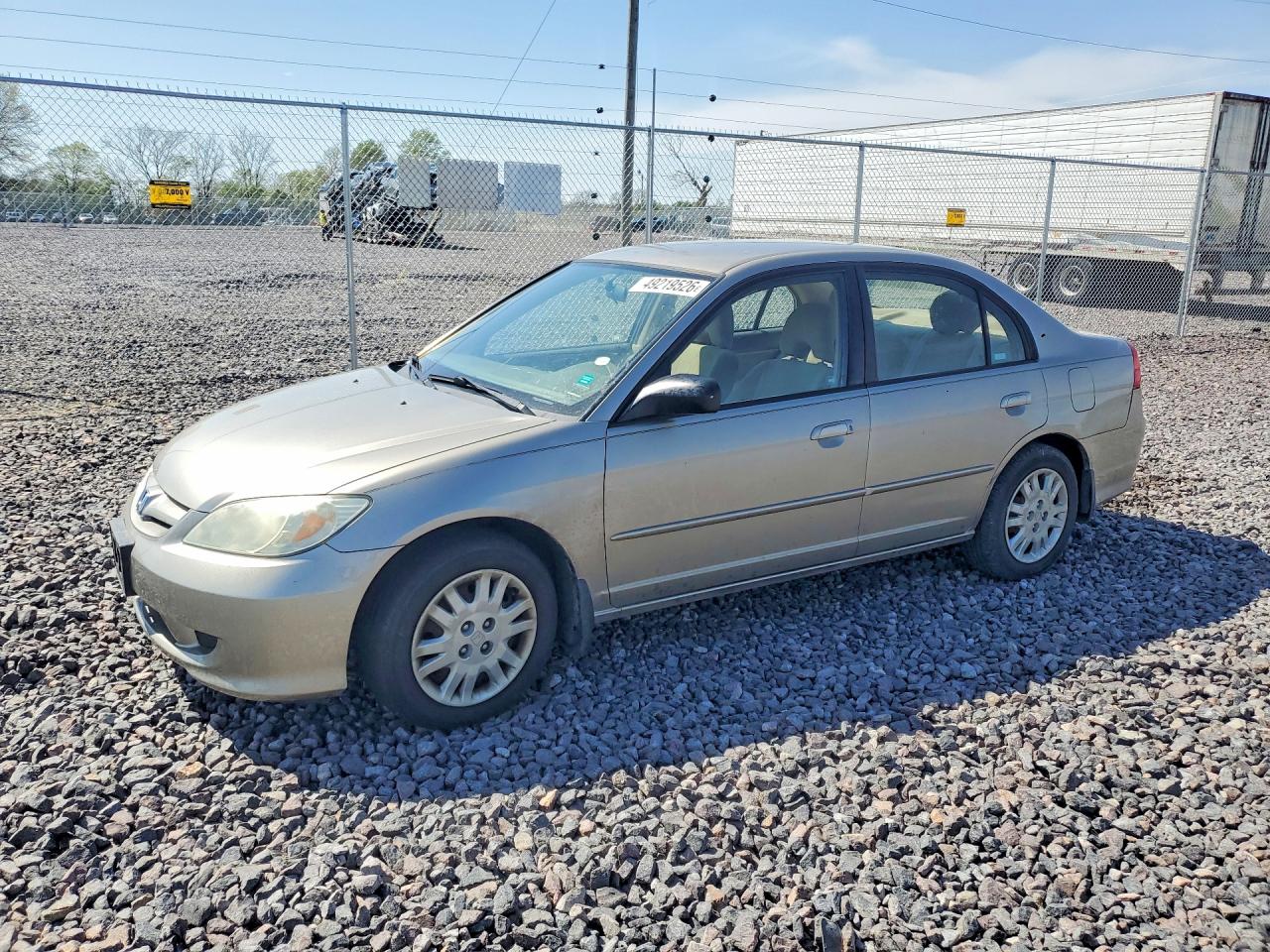 2004 Honda Civic Lx Желто-коричневый vin: 2HGES16554H563377