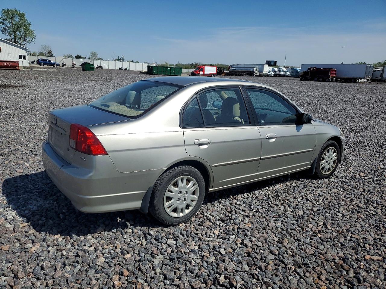 2004 Honda Civic Lx Желто-коричневый vin: 2HGES16554H563377