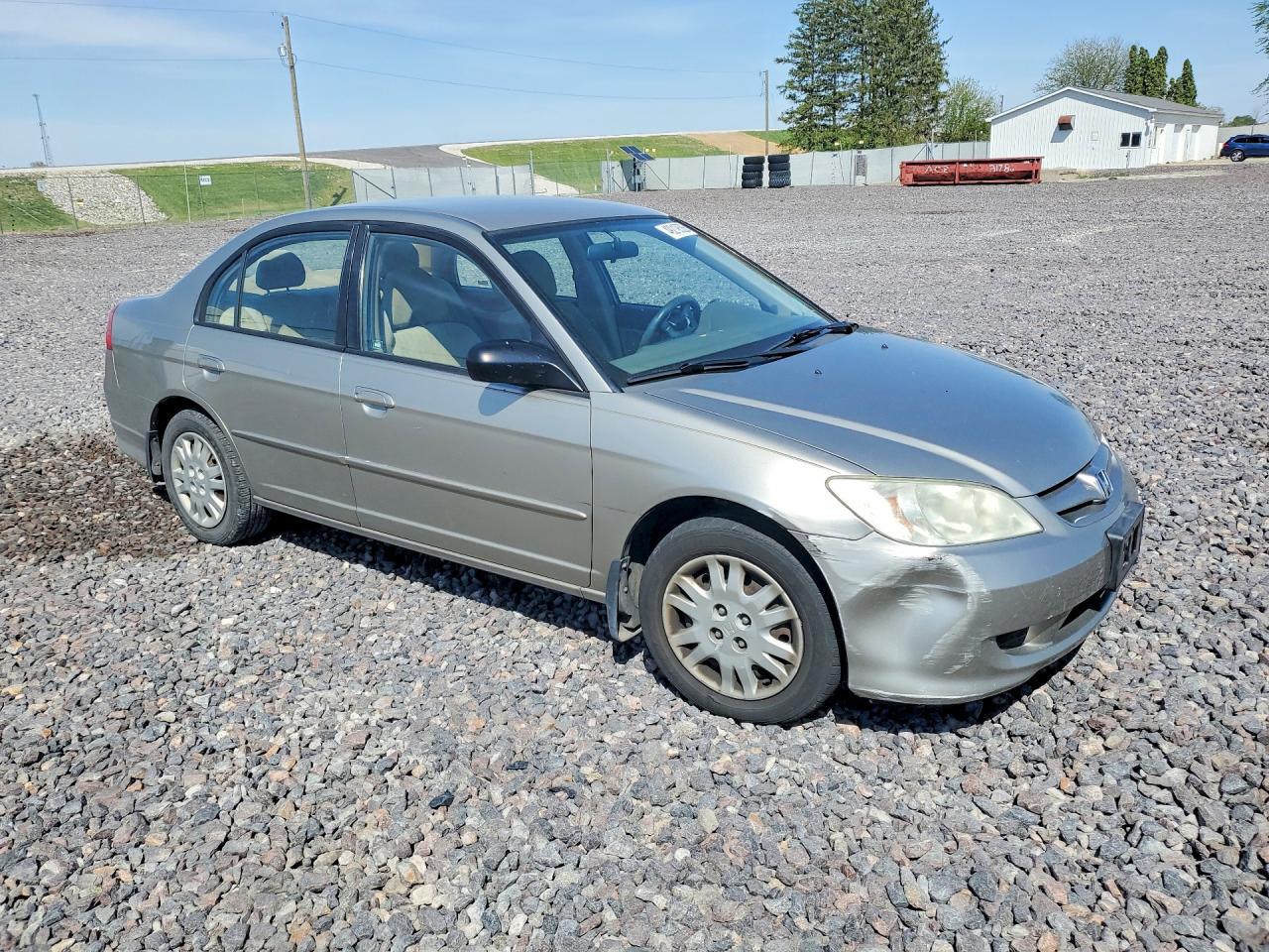 2004 Honda Civic Lx Желто-коричневый vin: 2HGES16554H563377