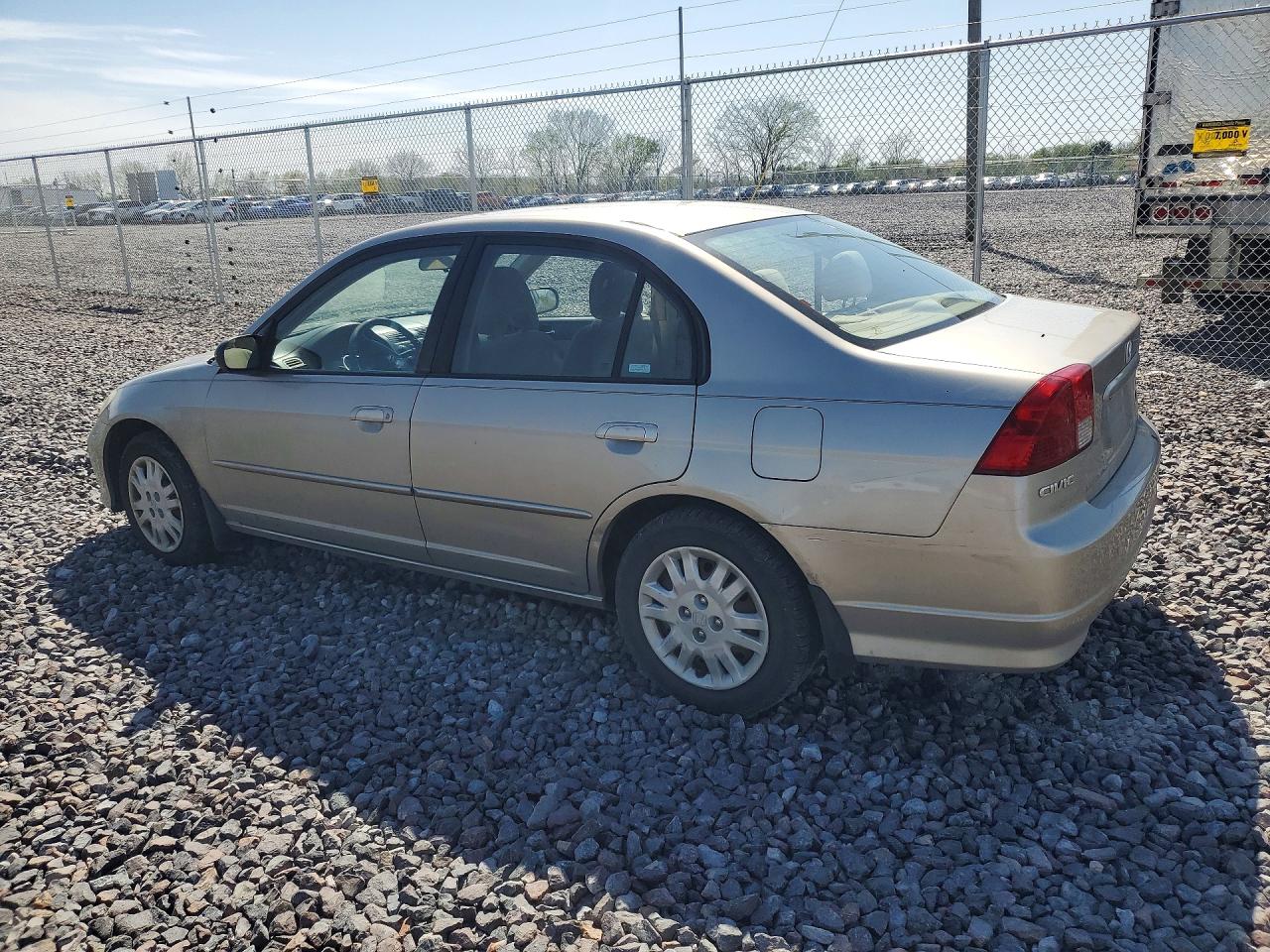2004 Honda Civic Lx Желто-коричневый vin: 2HGES16554H563377