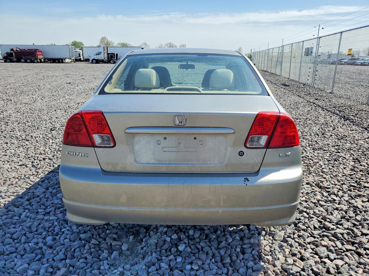 2004 Honda Civic Lx Желто-коричневый vin: 2HGES16554H563377