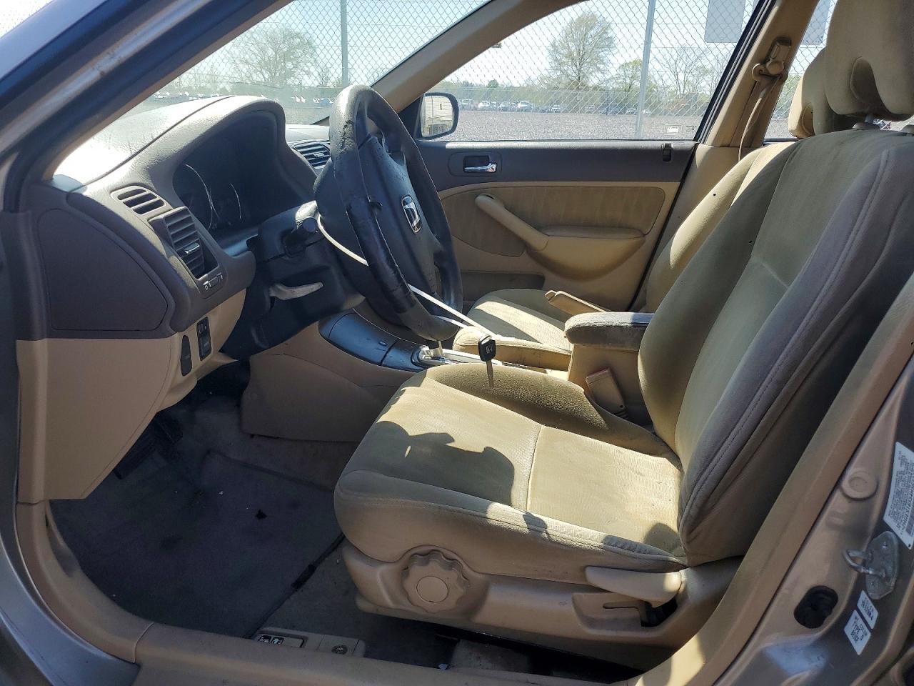 2004 Honda Civic Lx Желто-коричневый vin: 2HGES16554H563377