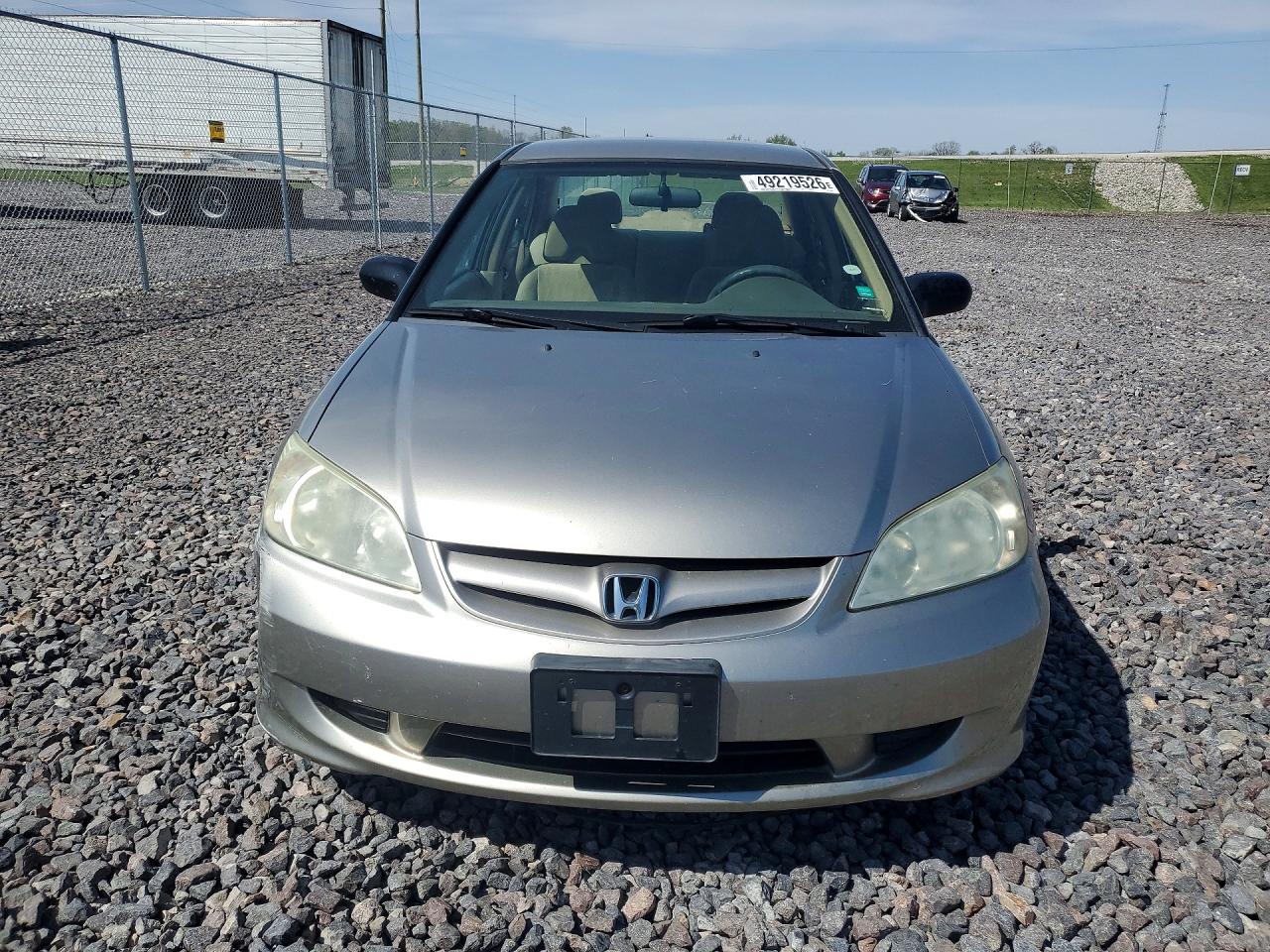 2004 Honda Civic Lx Желто-коричневый vin: 2HGES16554H563377