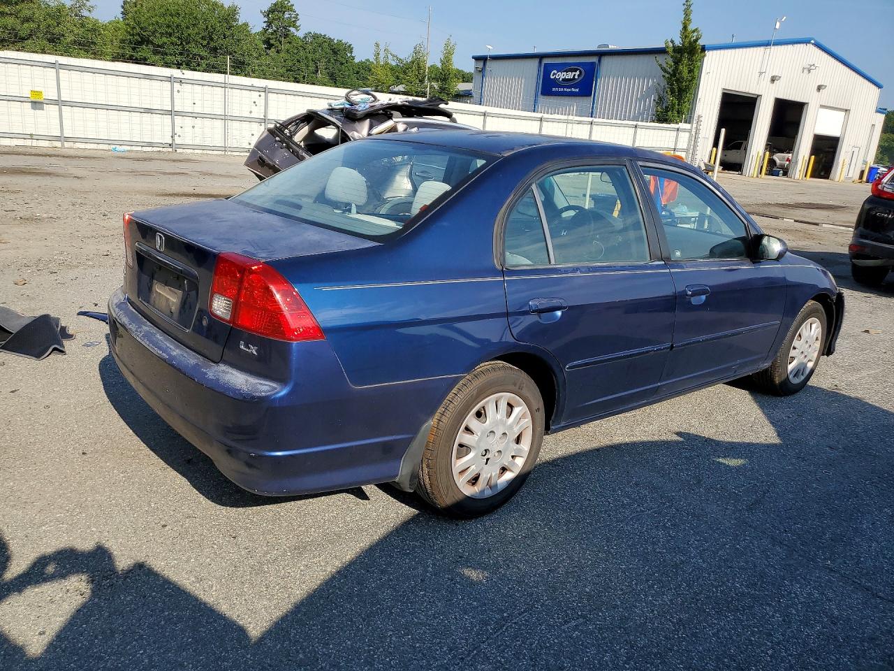 2004 Honda Civic Lx Синий vin: 2HGES16554H572600