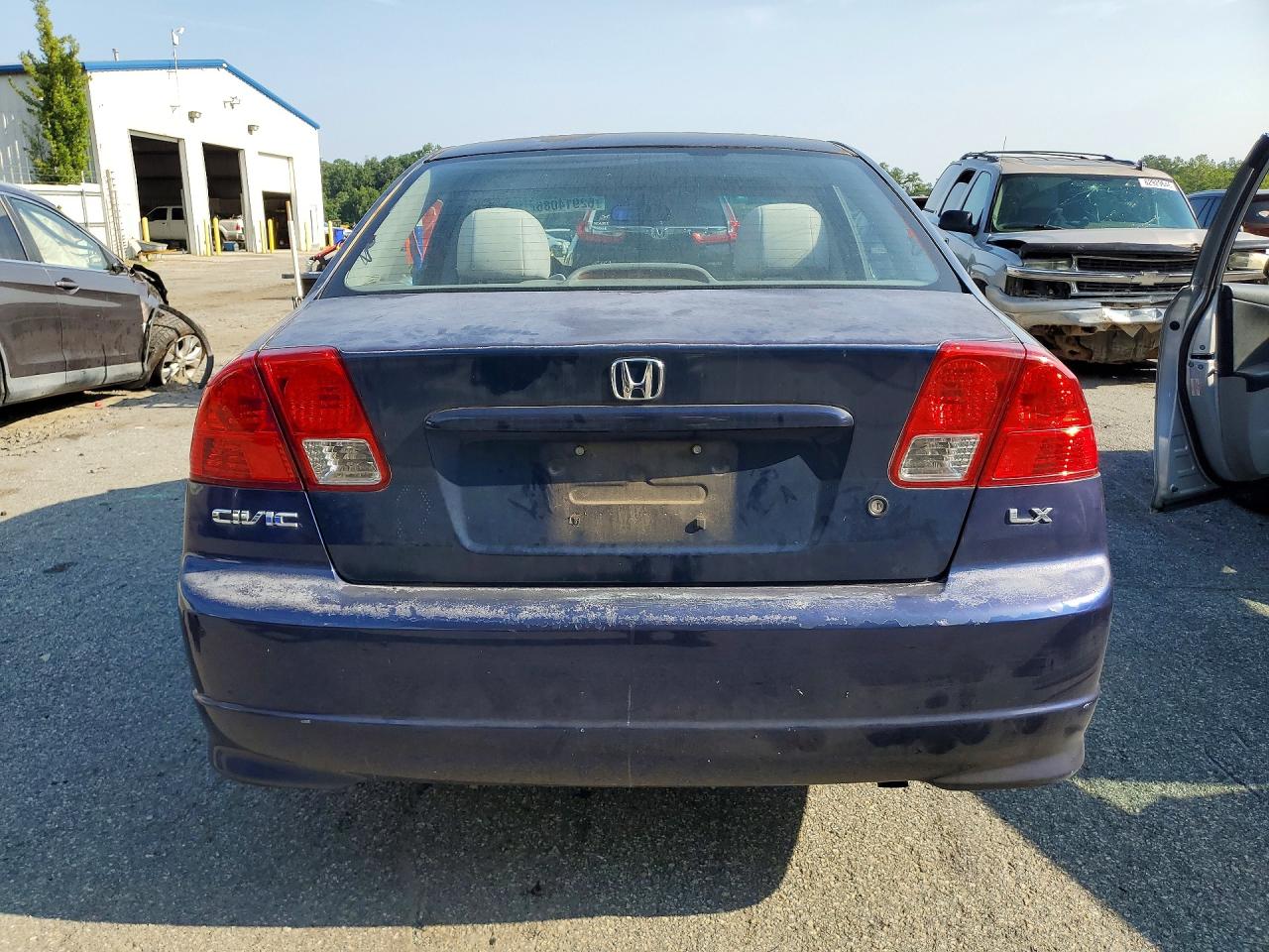 2004 Honda Civic Lx Синий vin: 2HGES16554H572600