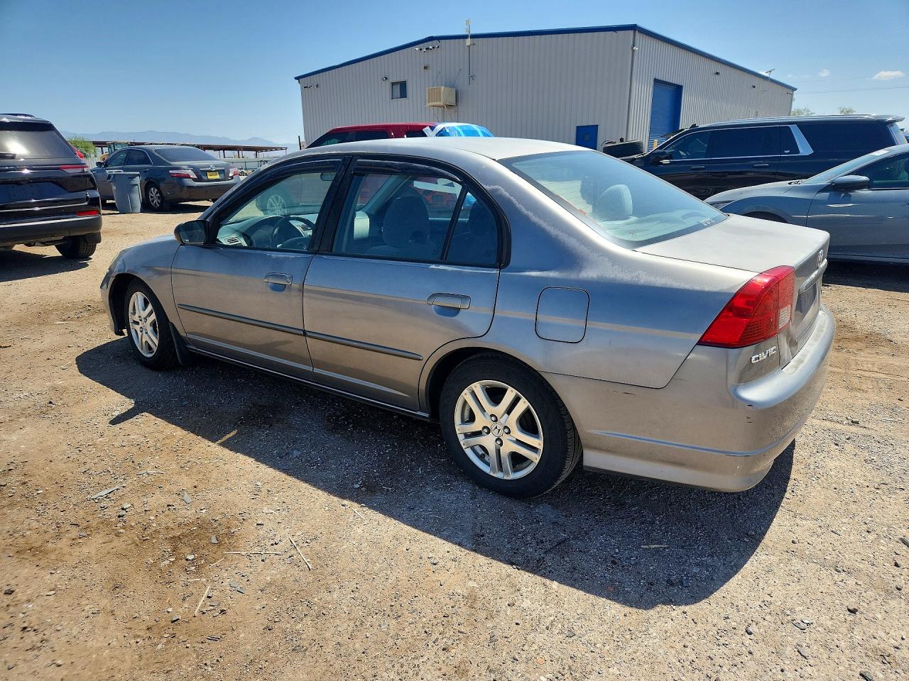 2004 Honda Civic Lx Silver vin: 2HGES16554H582236