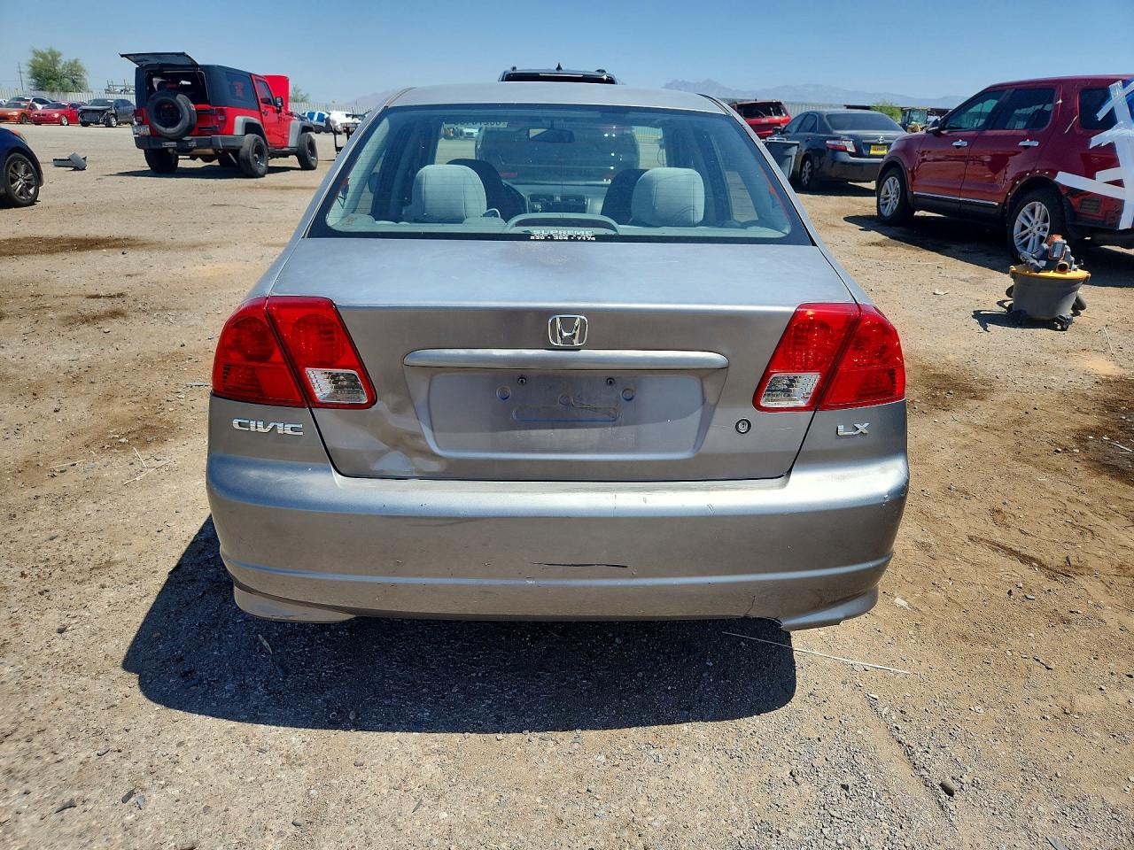 2004 Honda Civic Lx Silver vin: 2HGES16554H582236