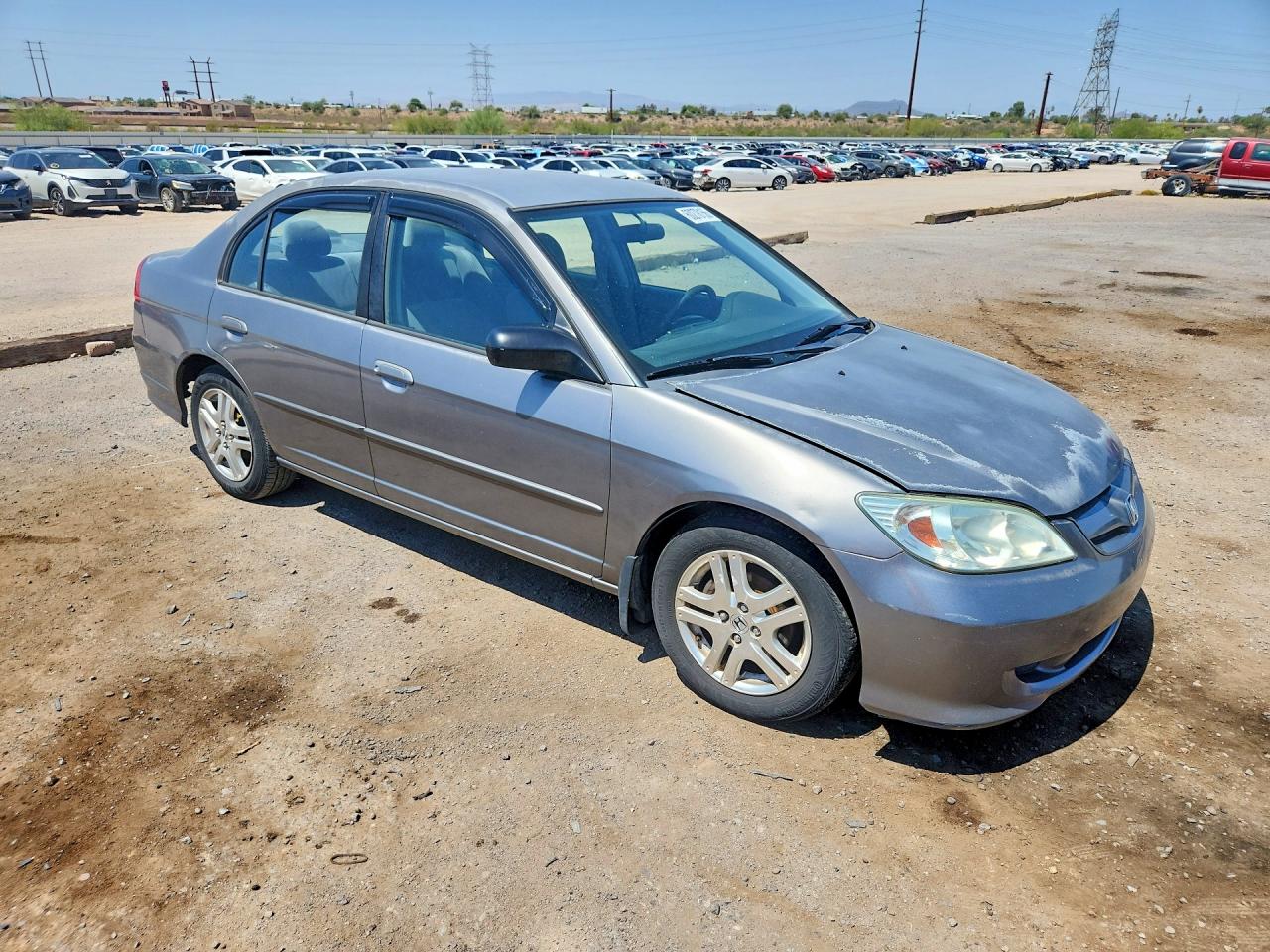 2004 Honda Civic Lx Silver vin: 2HGES16554H582236
