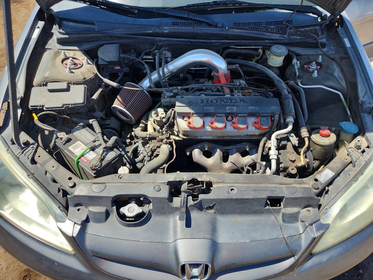 2004 Honda Civic Lx Silver vin: 2HGES16554H582236