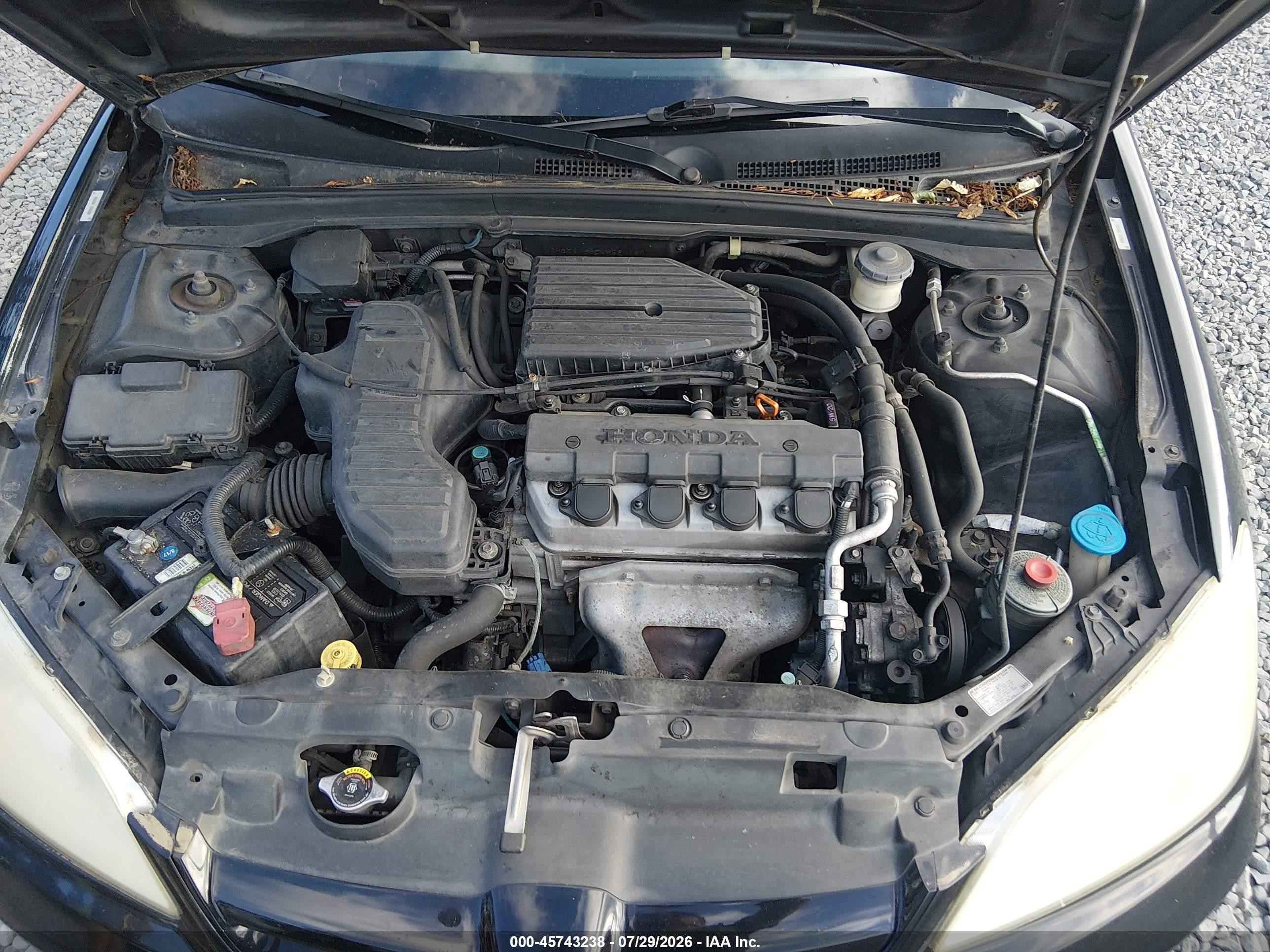 2004 Honda Civic Lx Black vin: 2HGES16554H584150