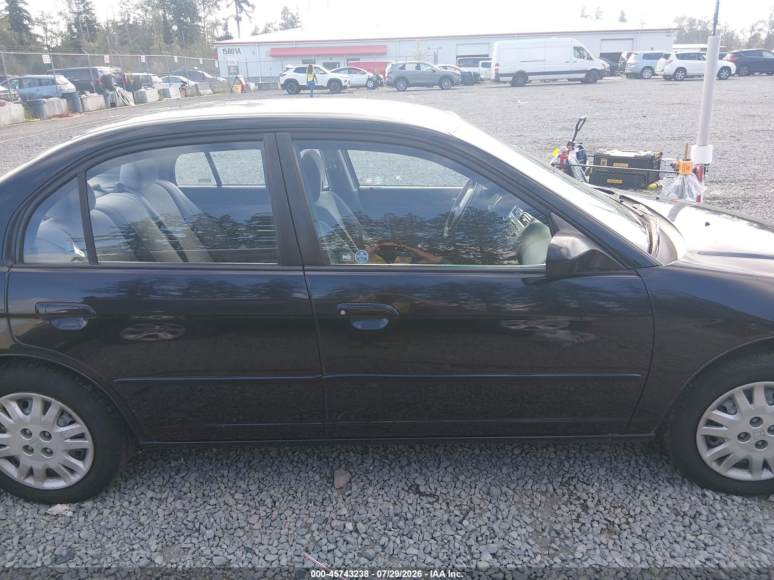 2004 Honda Civic Lx Black vin: 2HGES16554H584150