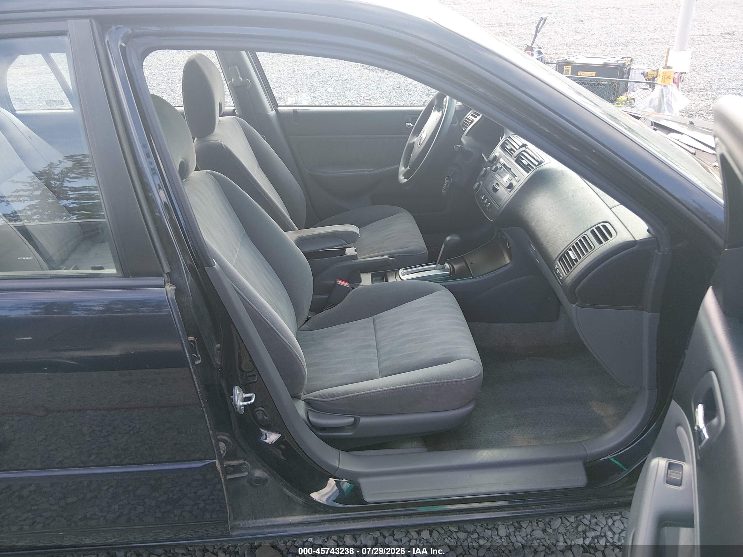 2004 Honda Civic Lx Black vin: 2HGES16554H584150
