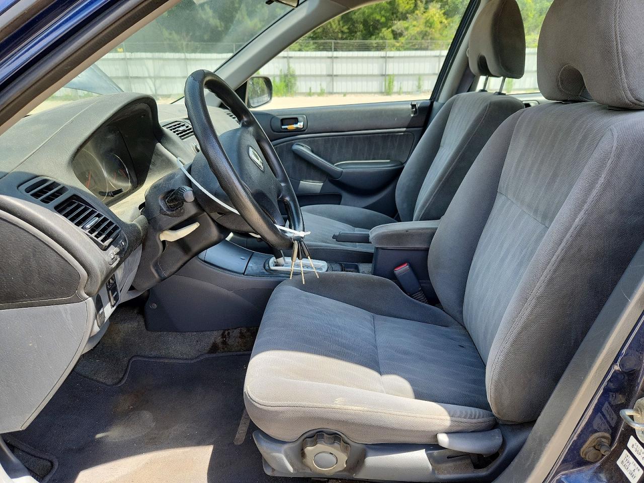 2004 Honda Civic Lx Blue vin: 2HGES16554H587890
