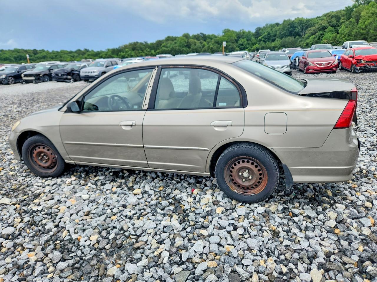 2004 Honda Civic Lx Silver vin: 2HGES16554H606907