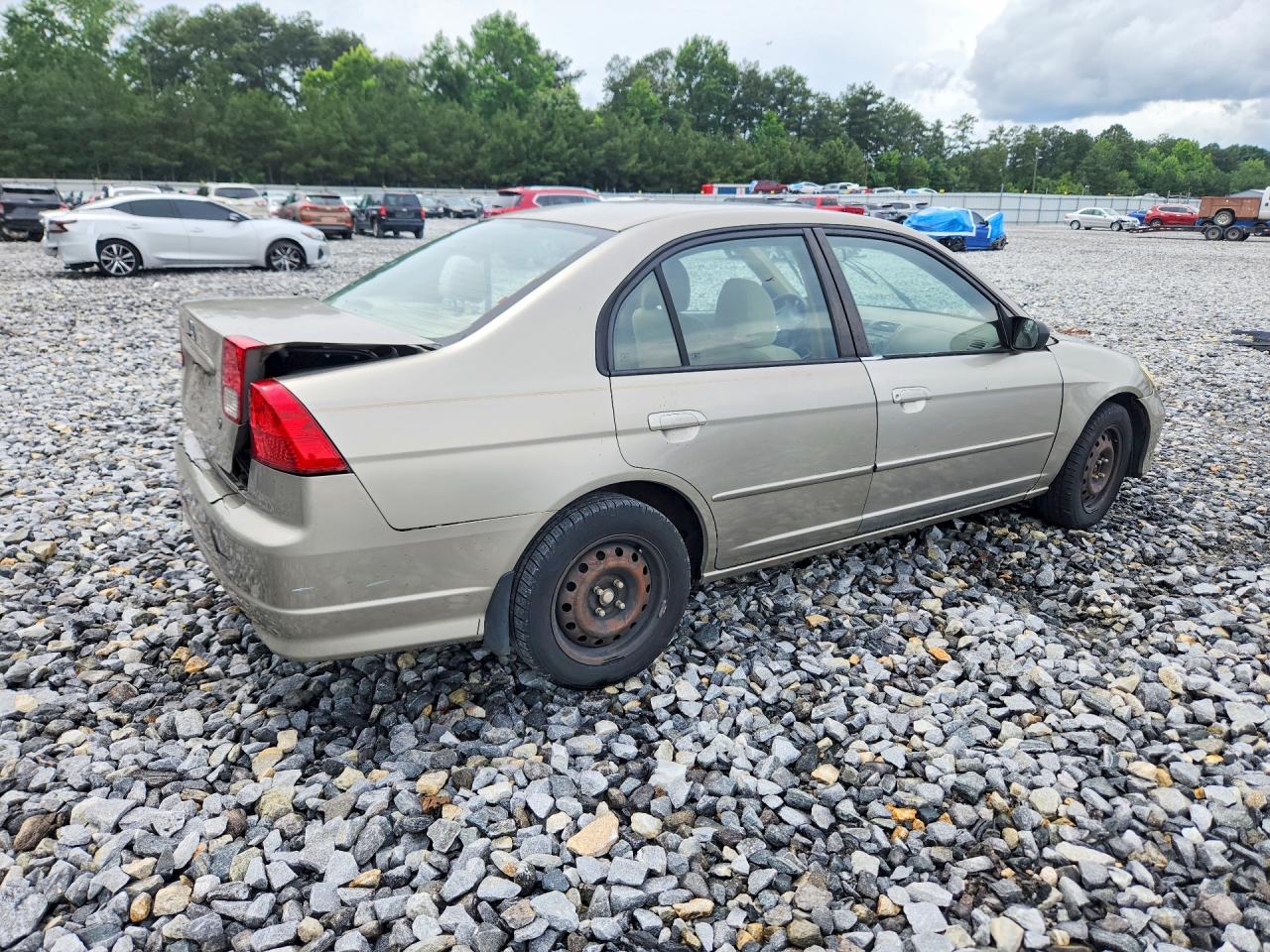 2004 Honda Civic Lx Silver vin: 2HGES16554H606907