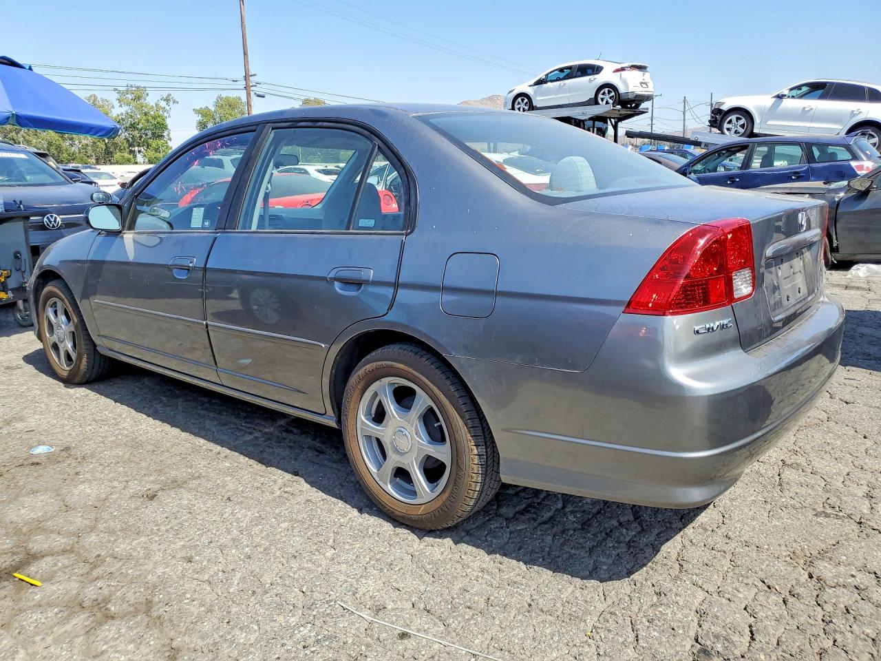 2004 Honda Civic Lx Silver vin: 2HGES16554H607345