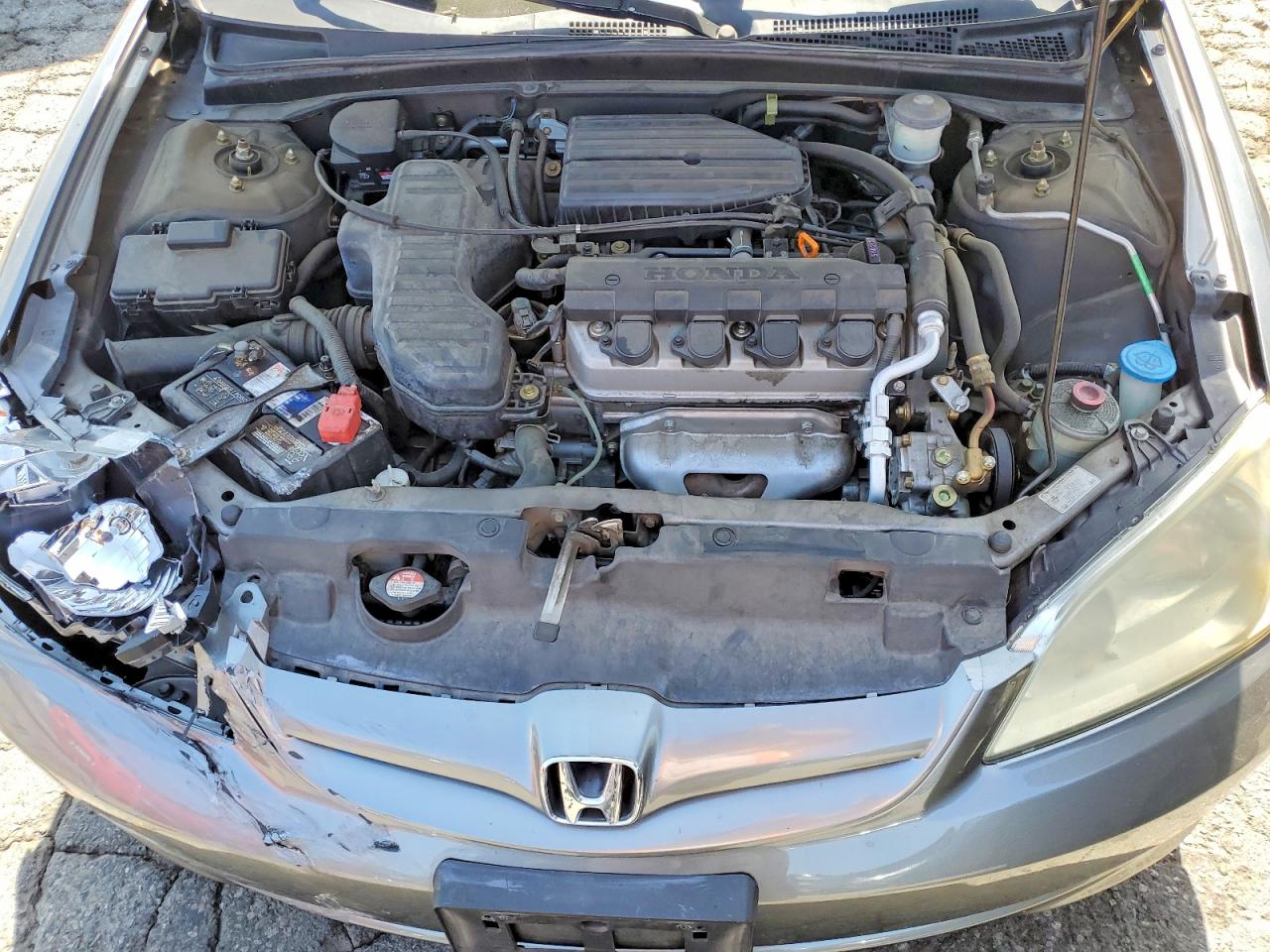 2004 Honda Civic Lx Silver vin: 2HGES16554H607345