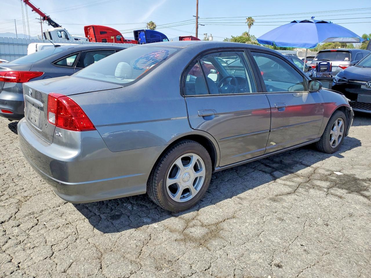 2004 Honda Civic Lx Silver vin: 2HGES16554H607345