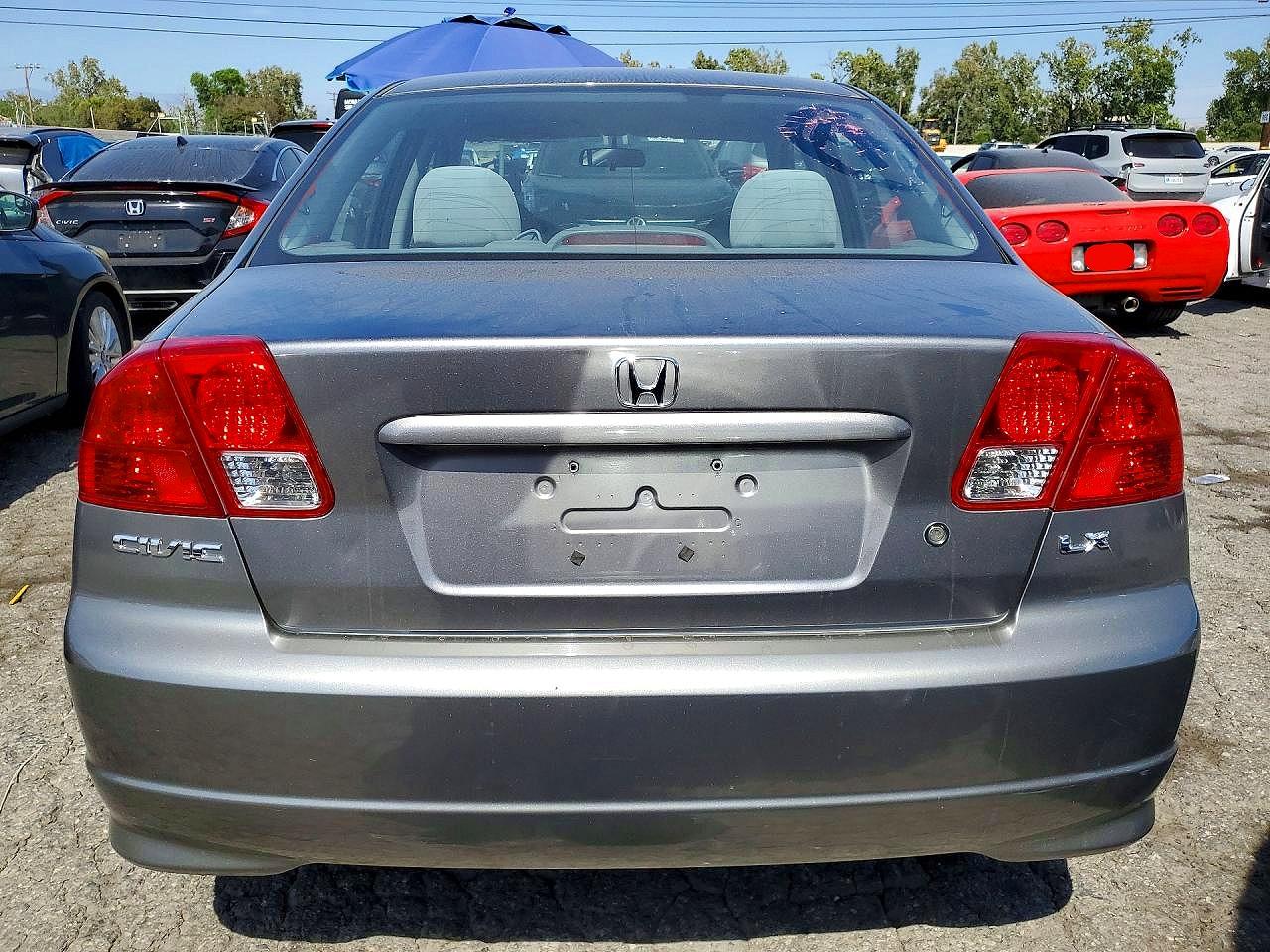 2004 Honda Civic Lx Silver vin: 2HGES16554H607345