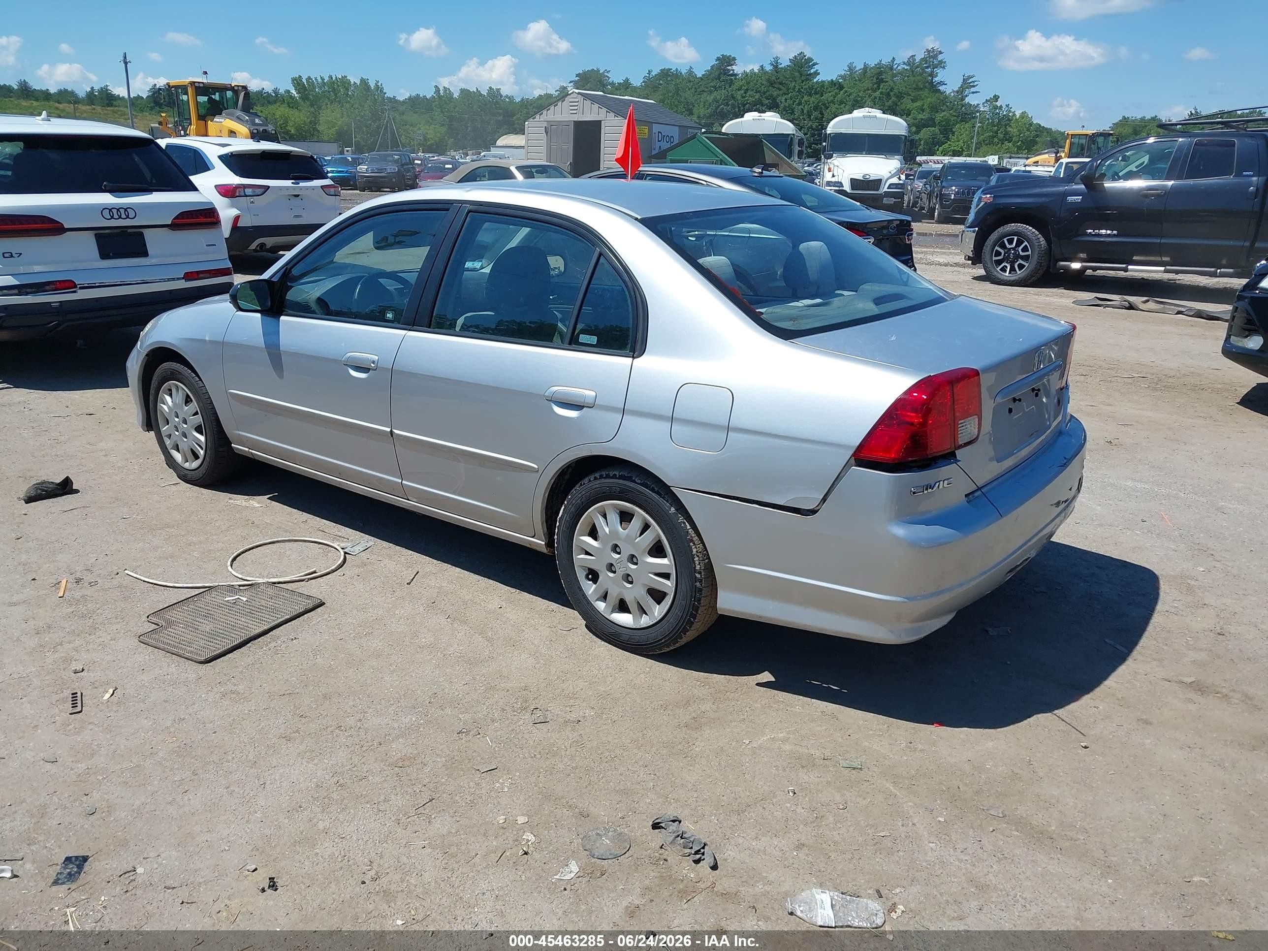 2005 Honda Civic Lx Silver vin: 2HGES16555H536181
